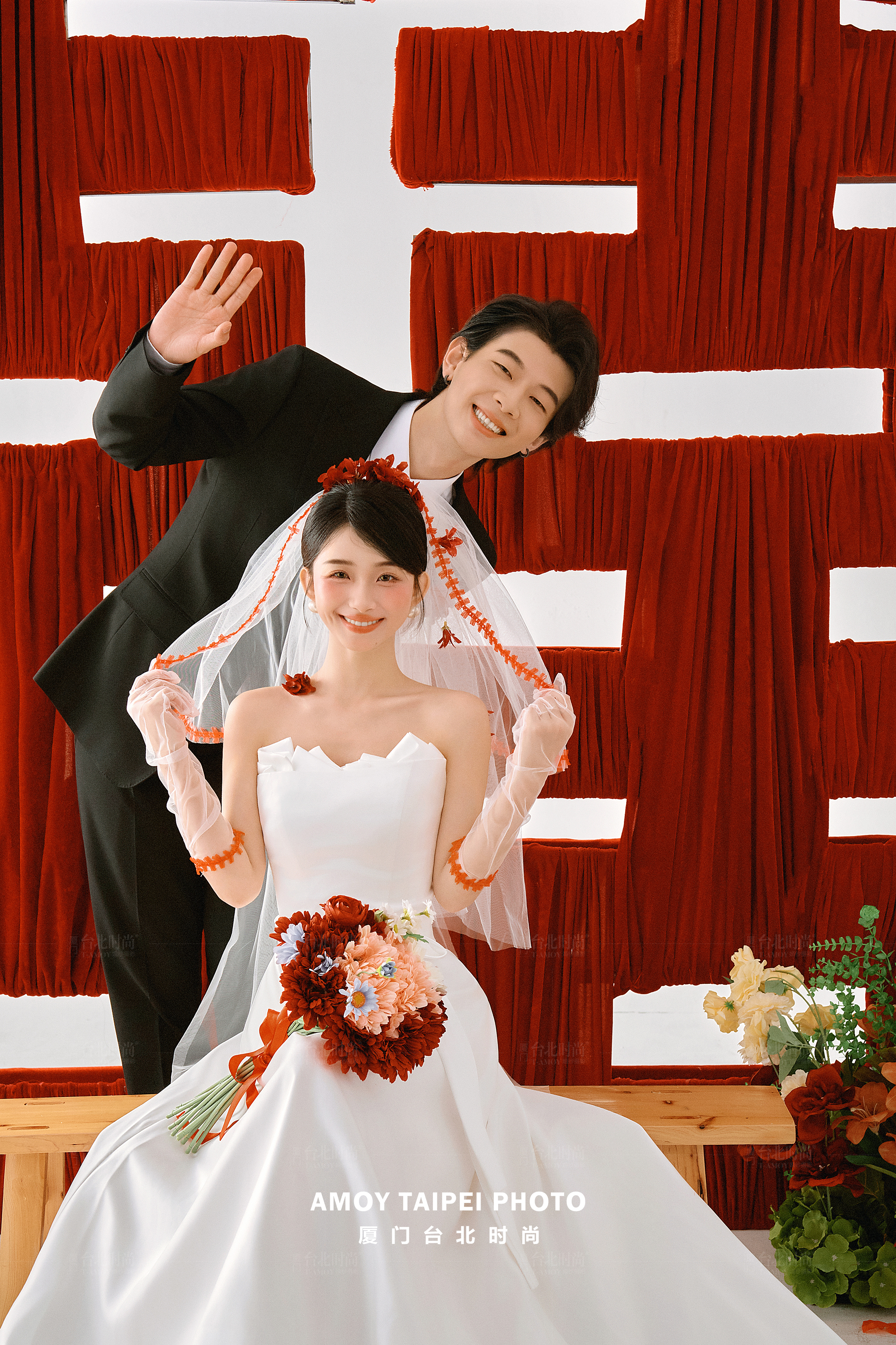 超大立体“囍”字 太有结婚的氛围感了🎈