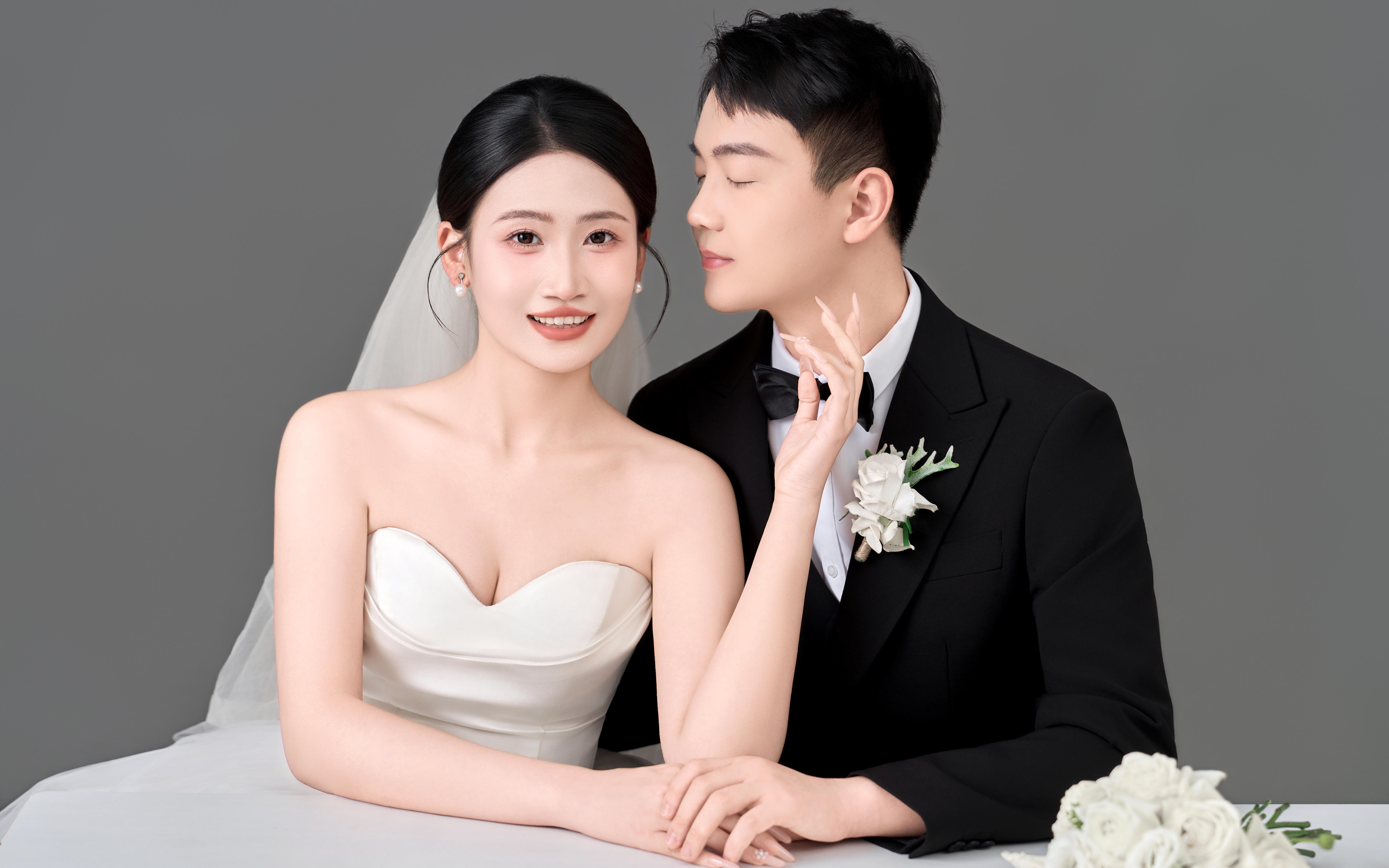 美的毫不费力的韩系婚纱照！