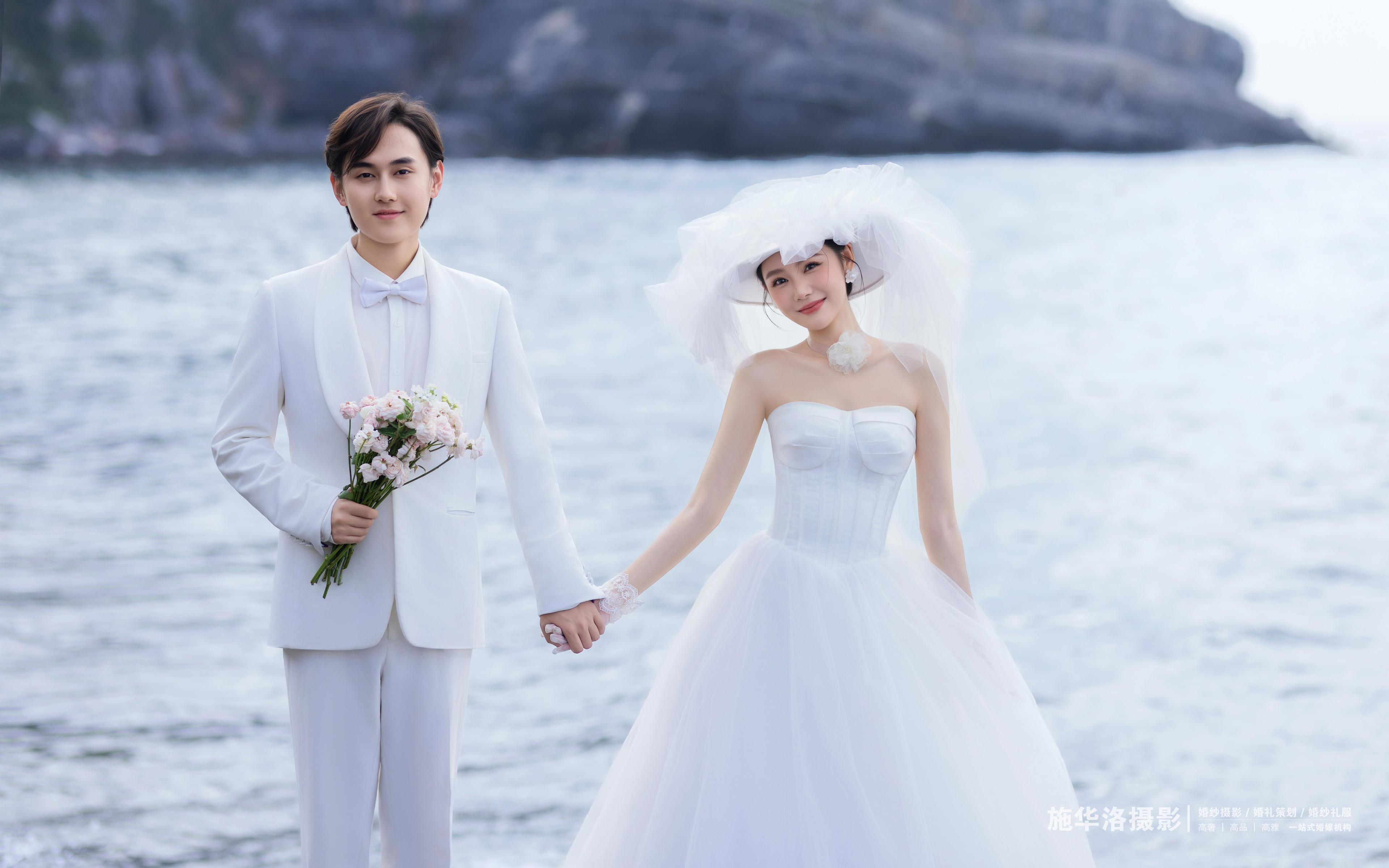 海景婚紗照|大連婚紗照推薦 |大連施華洛婚紗攝影
