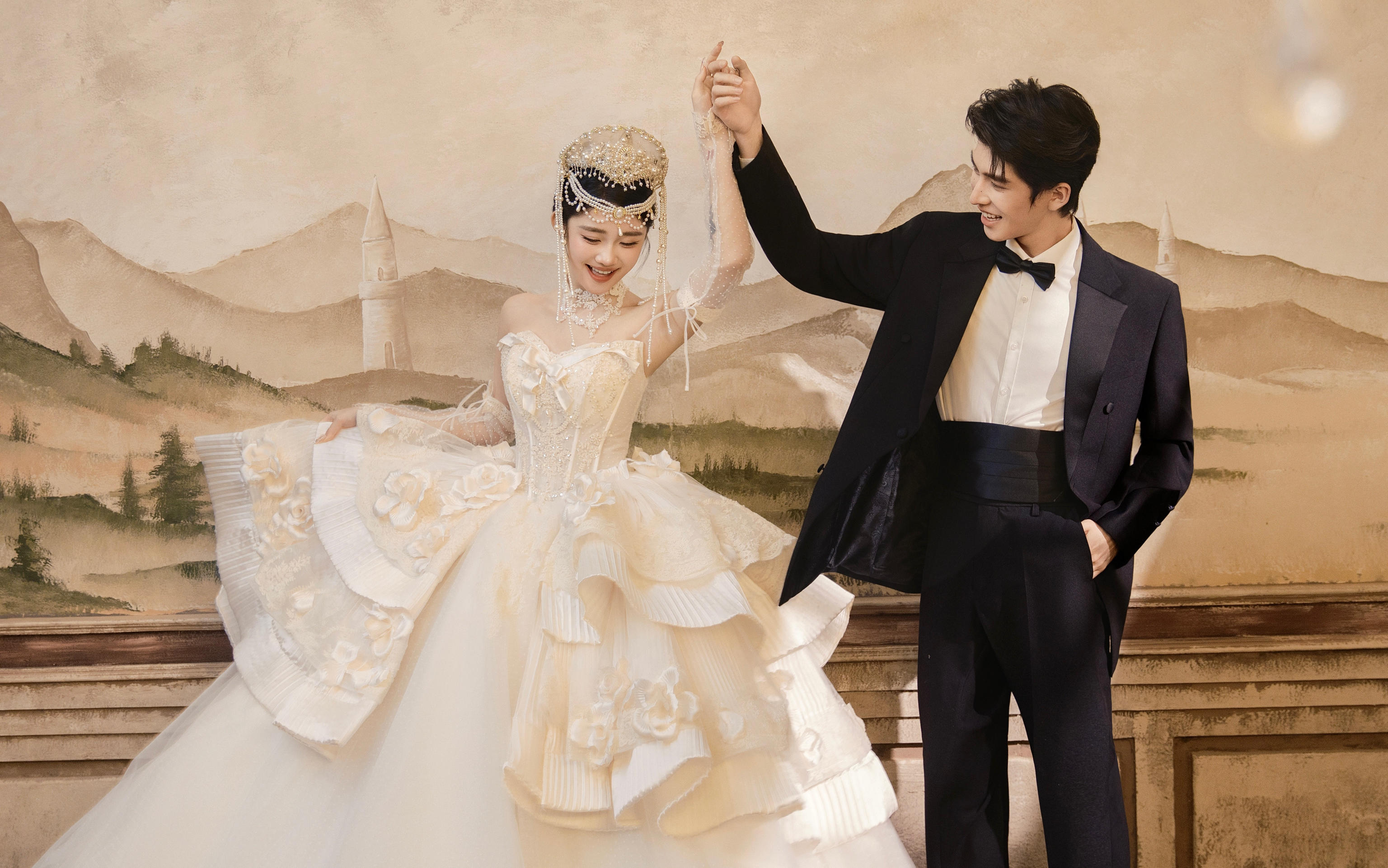 天呐！✨复古婚纱照完全仙品来的😭