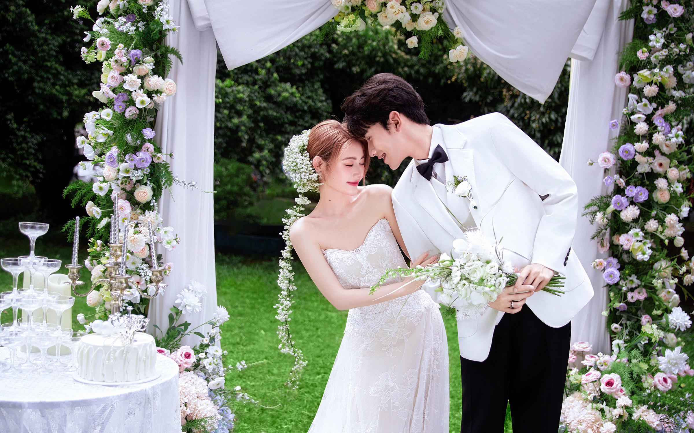 【森系婚纱照】定格林间微光里的双向奔赴