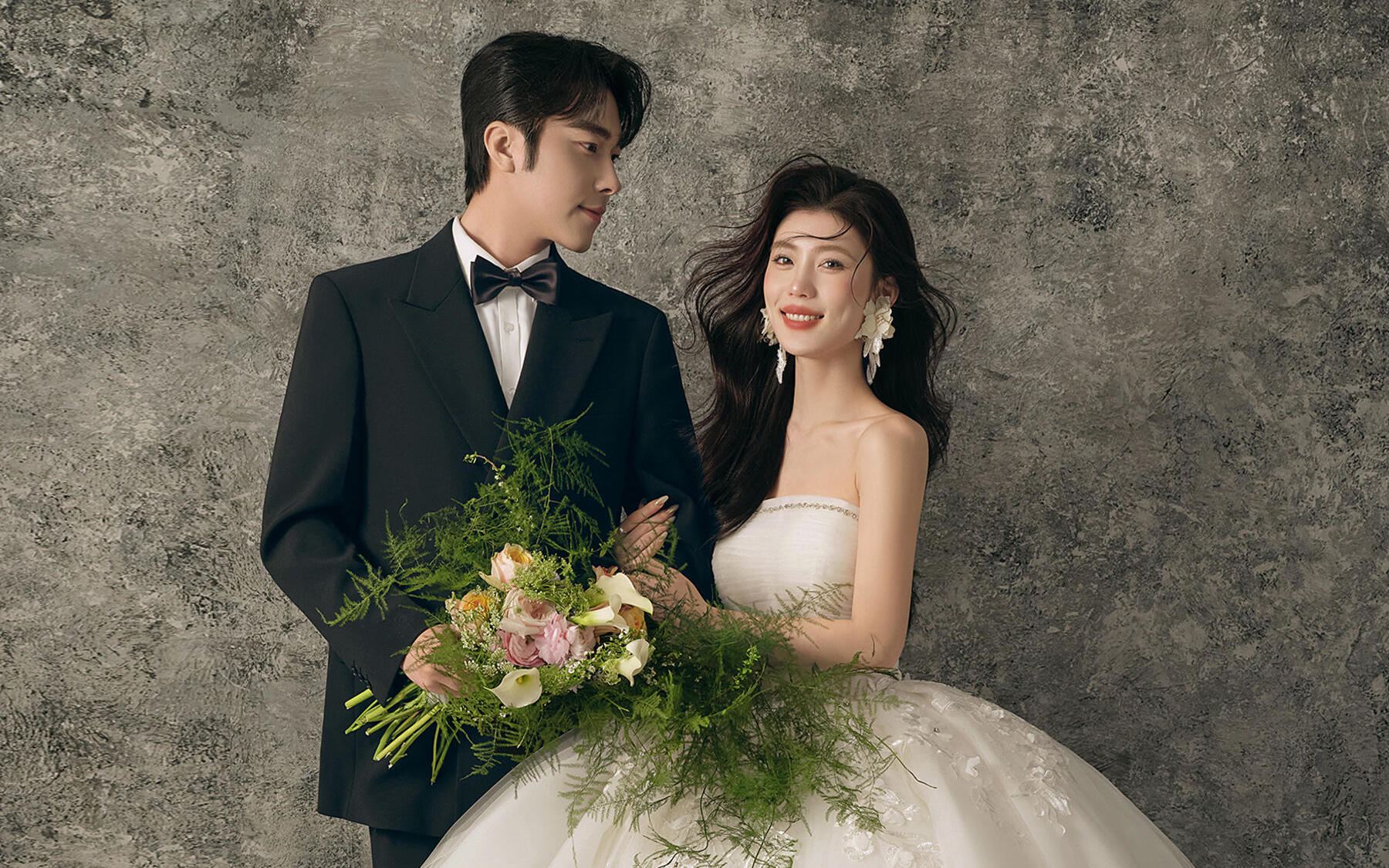 室内复古高级感婚纱照