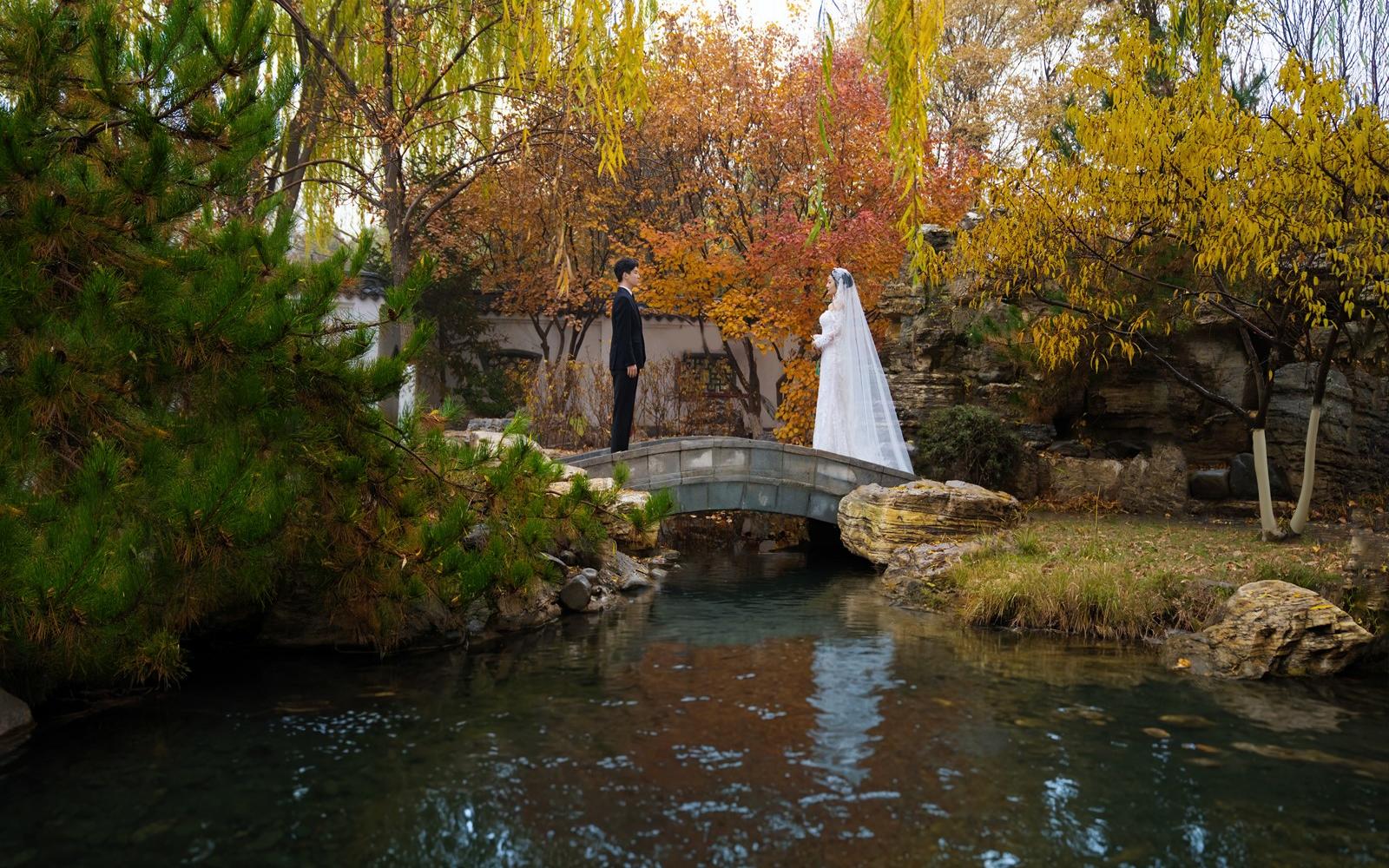 垒翠园的石与水🍃成全了我的中式白纱