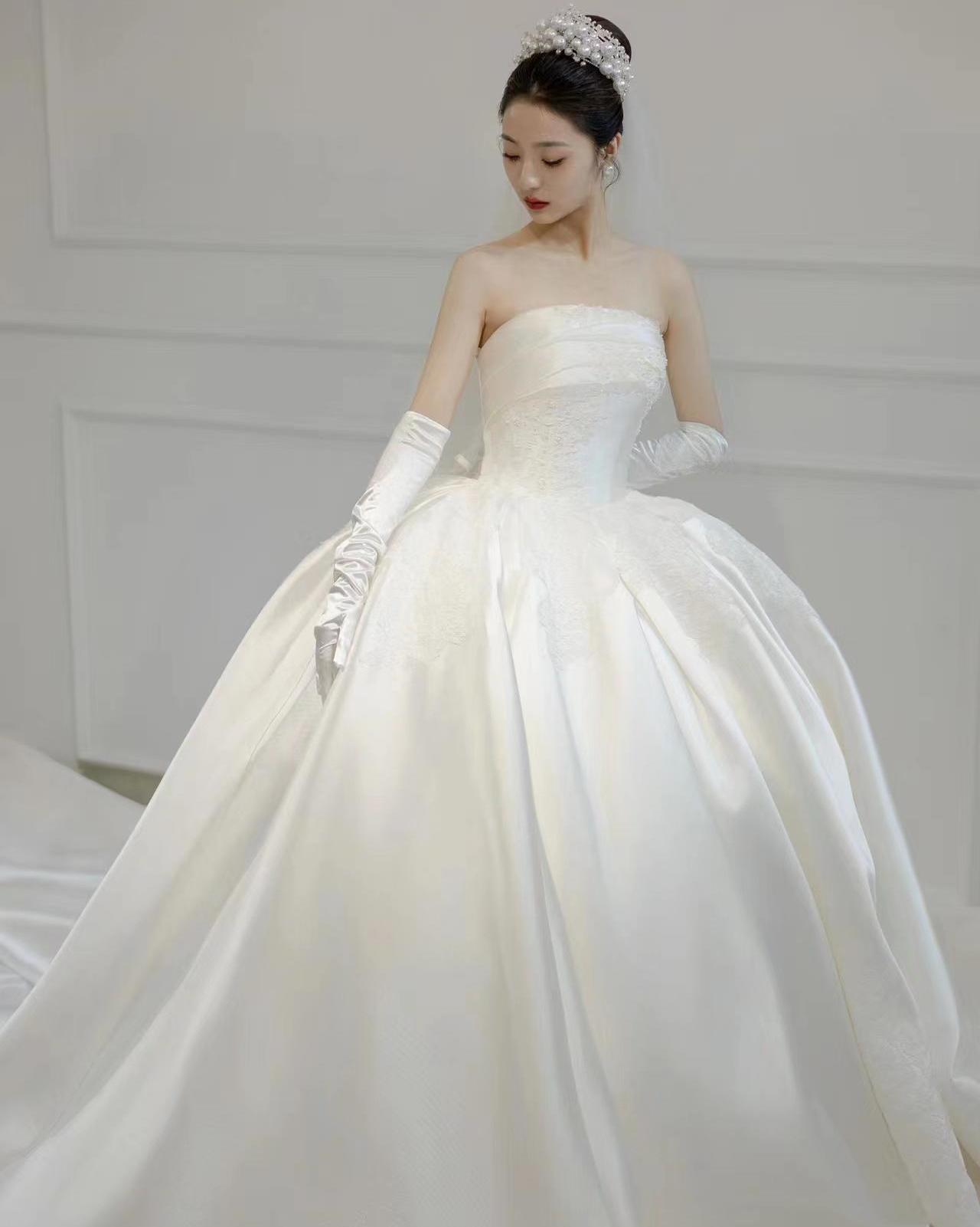 【由嘉】高级缎面公主风