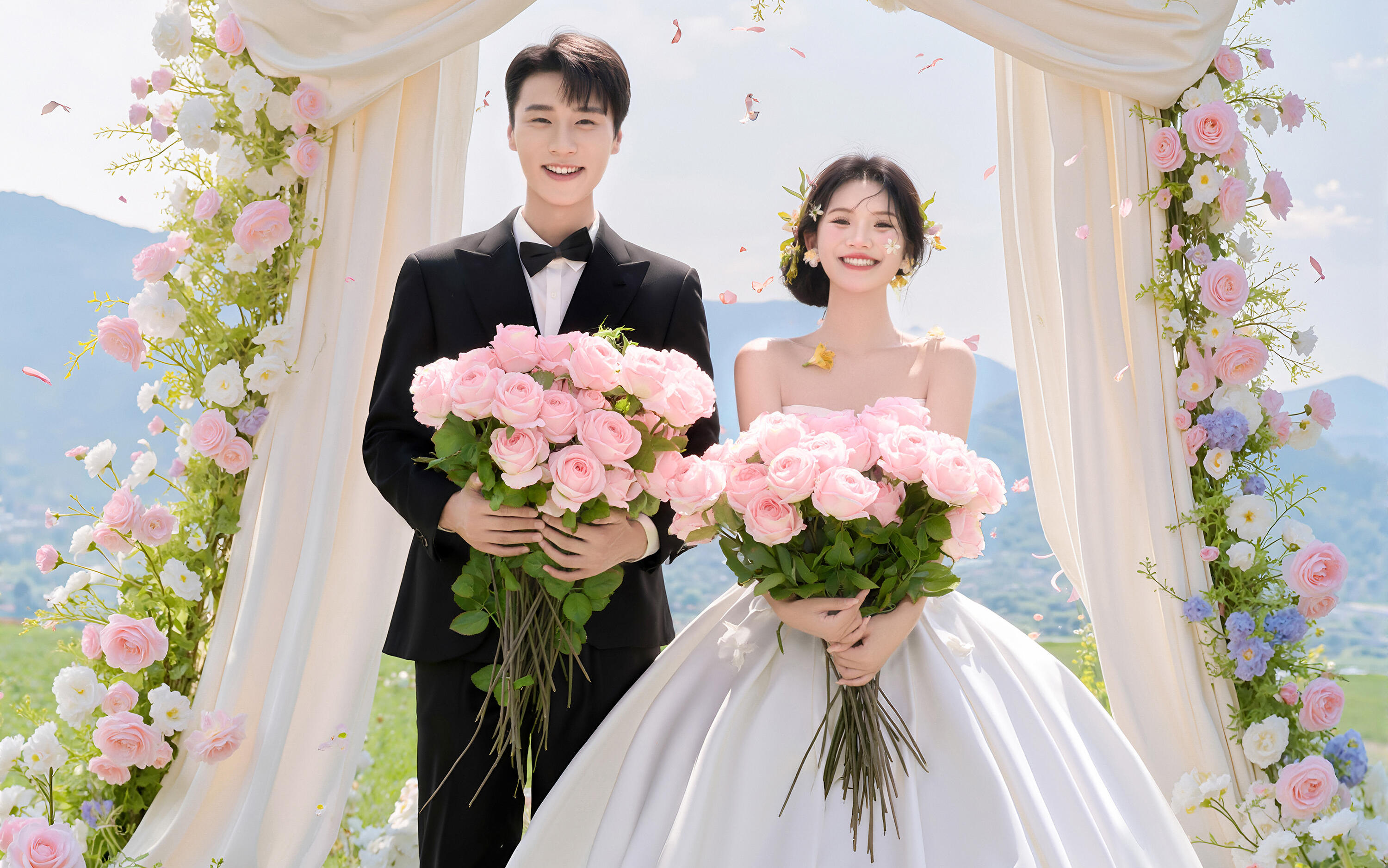 救命💕这组草坪婚纱照把浪漫焊在我心巴上 长沙婚