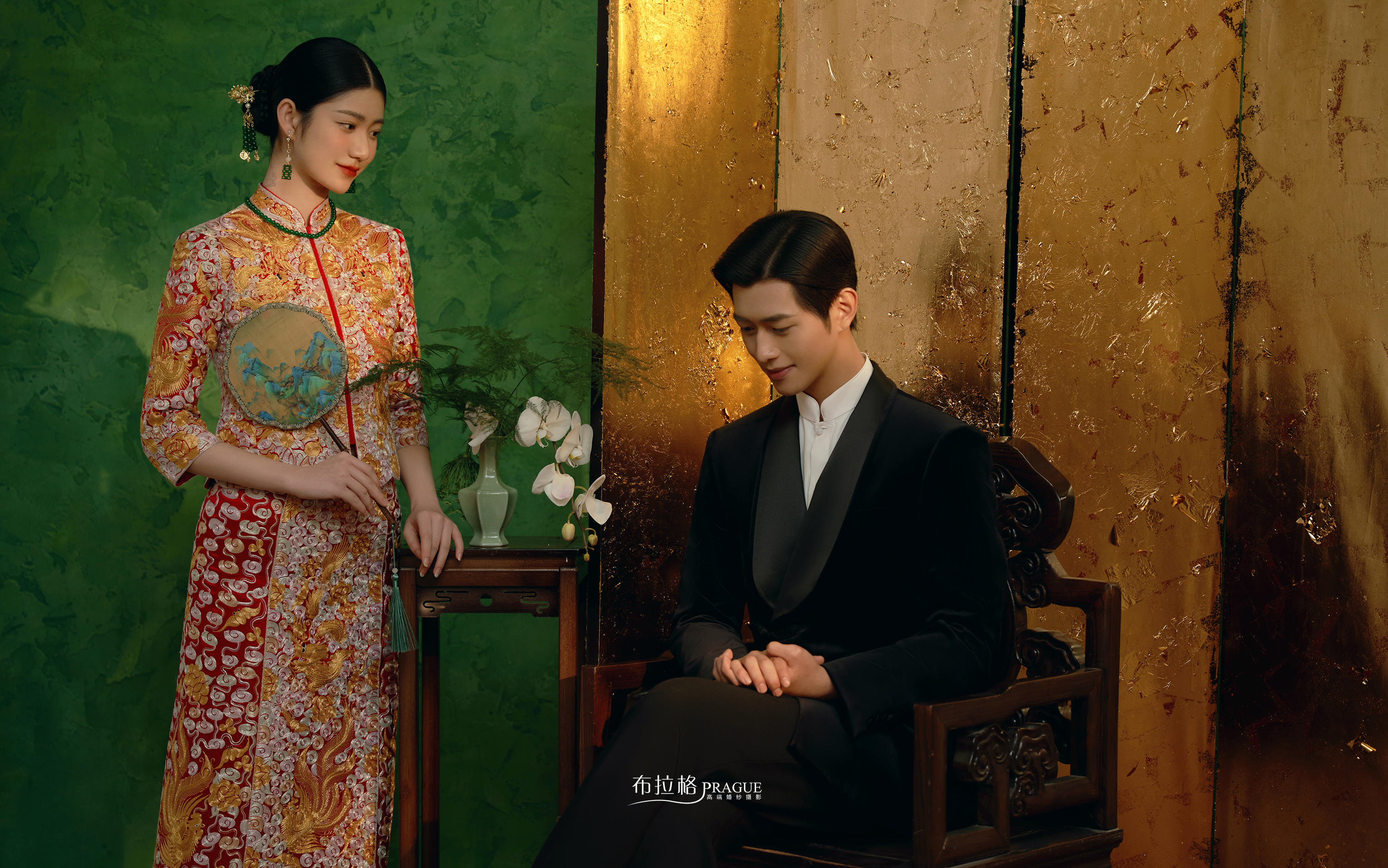 中式國(guó)風(fēng)婚紗照