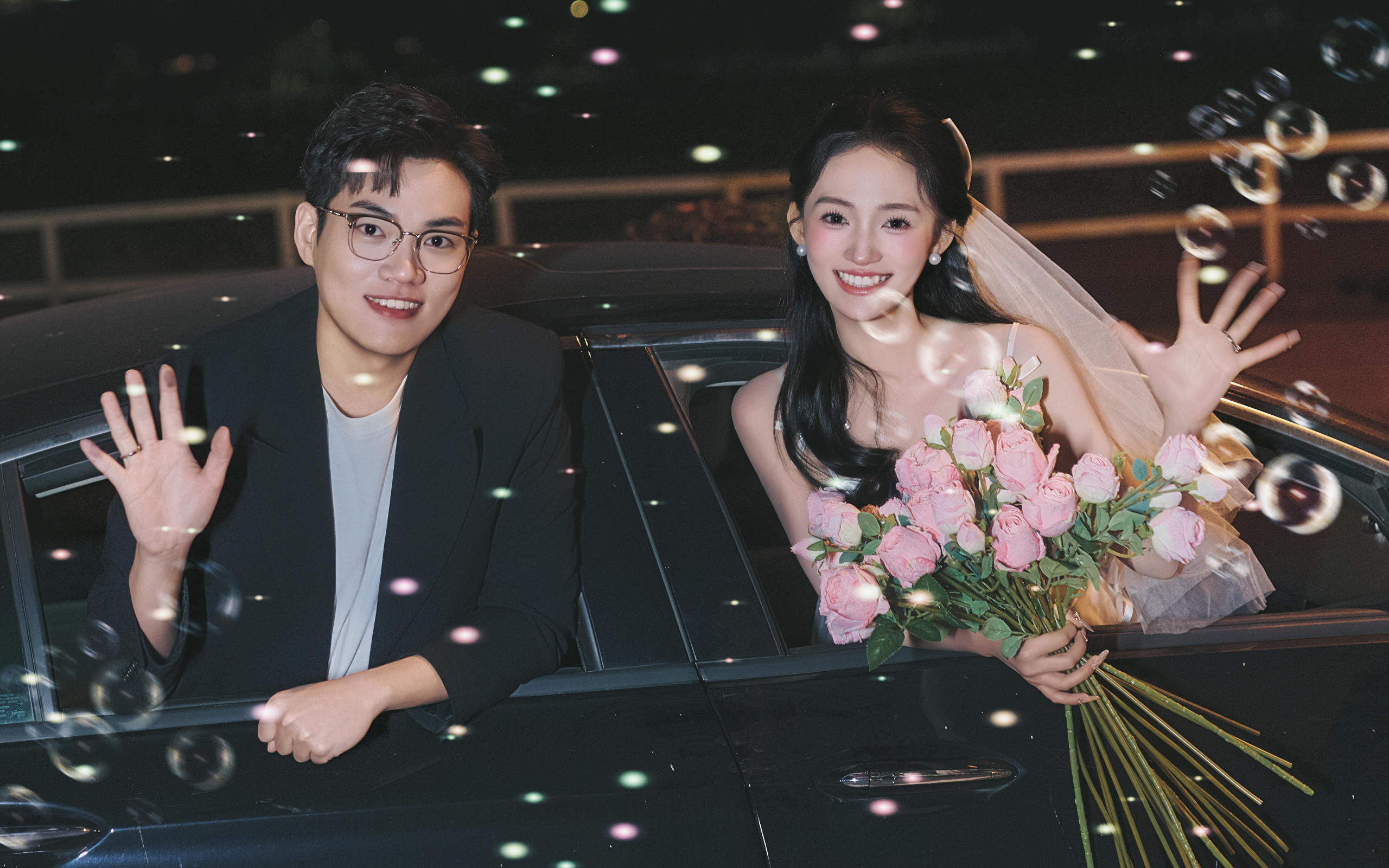 客片分享 | 冲出屏幕的热烈📸夜景婚纱照