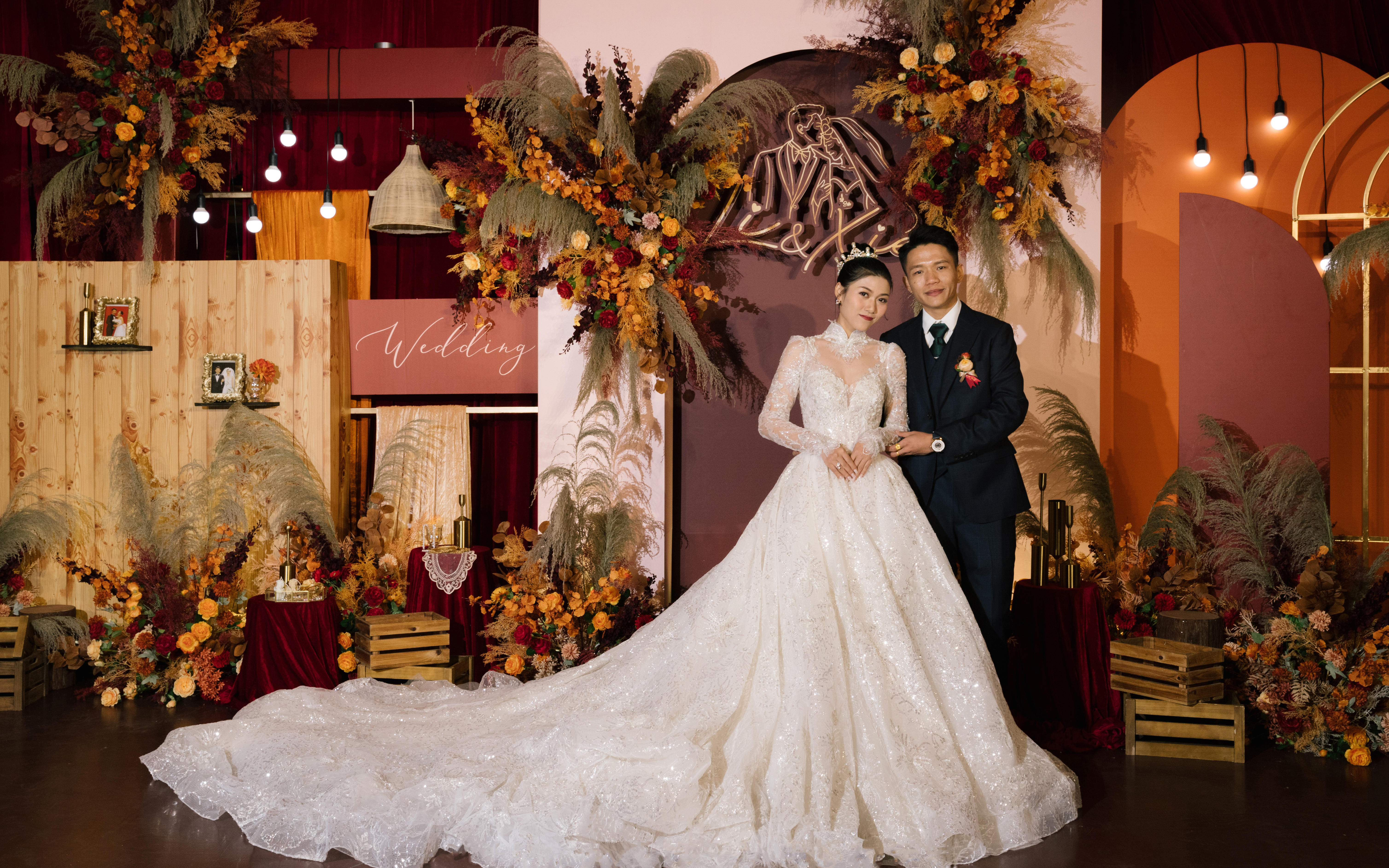【锦上婚舍】复古红ins 森系主题婚礼