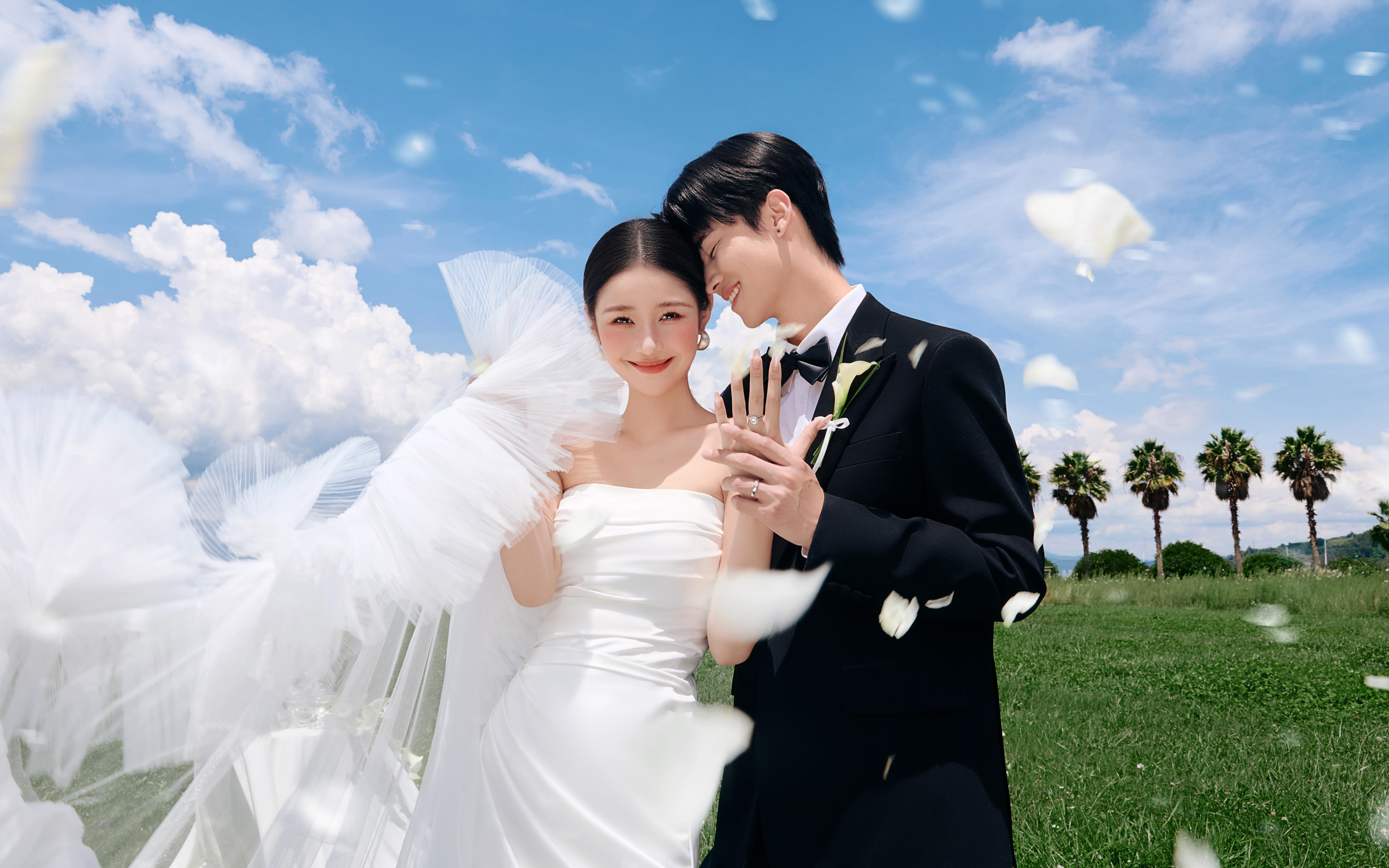 婚礼仪式感婚纱照，氛围太嗨啦