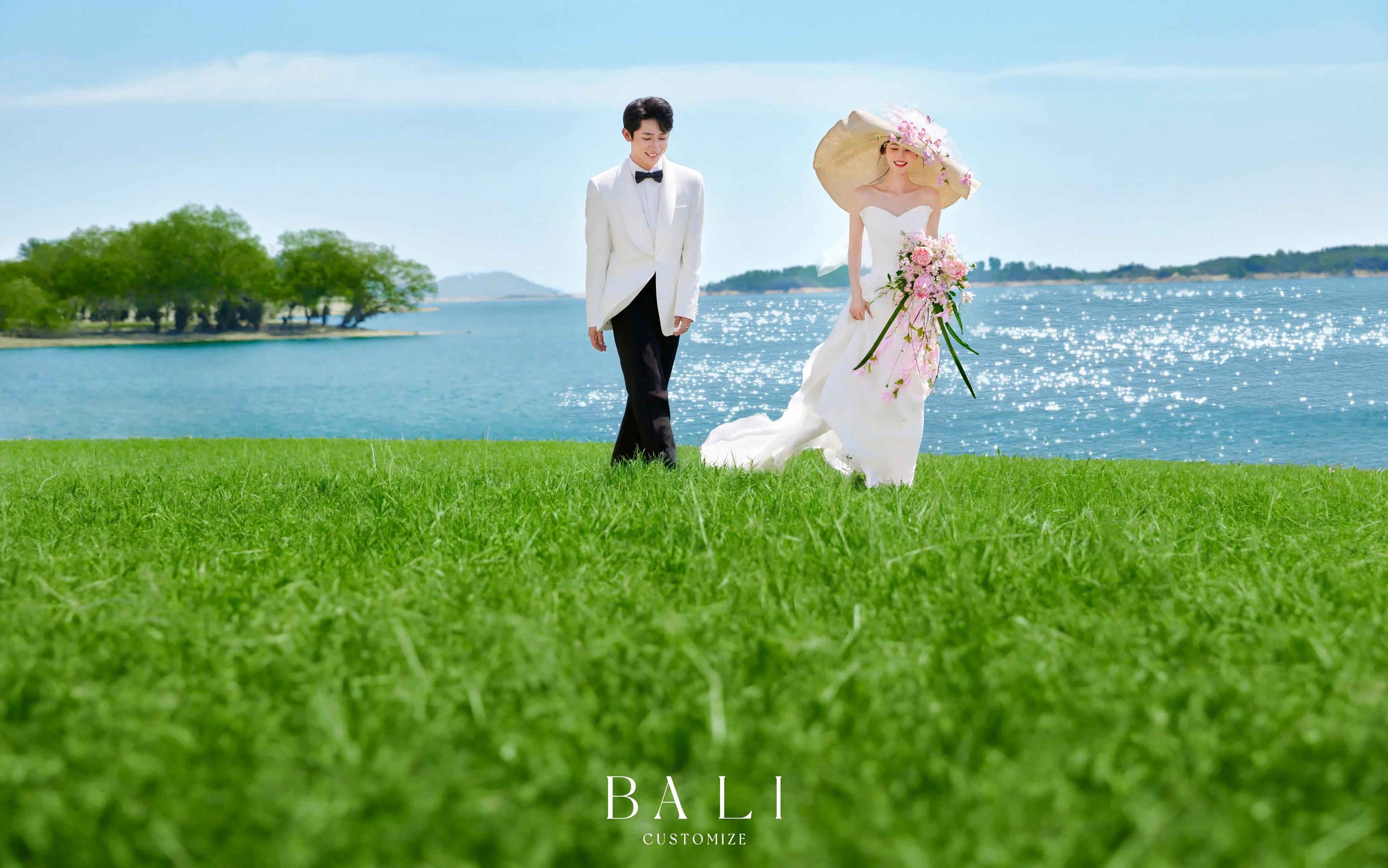 夏日田园风森系婚纱照