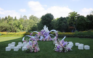 花园风紫色纸艺婚礼｜含婚礼管家