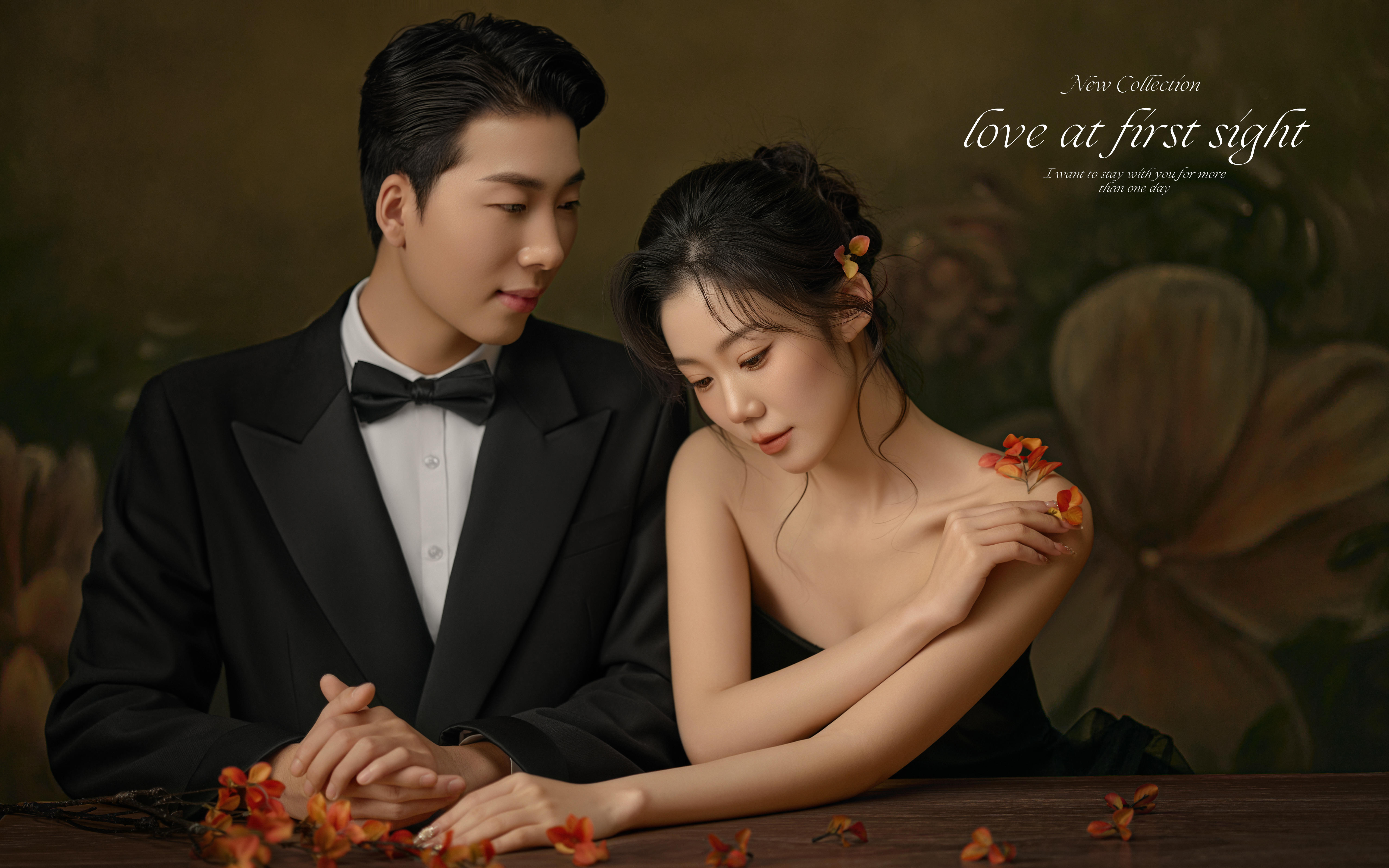 高级美感丨暗黑优雅神秘又迷人！安阳婚纱照