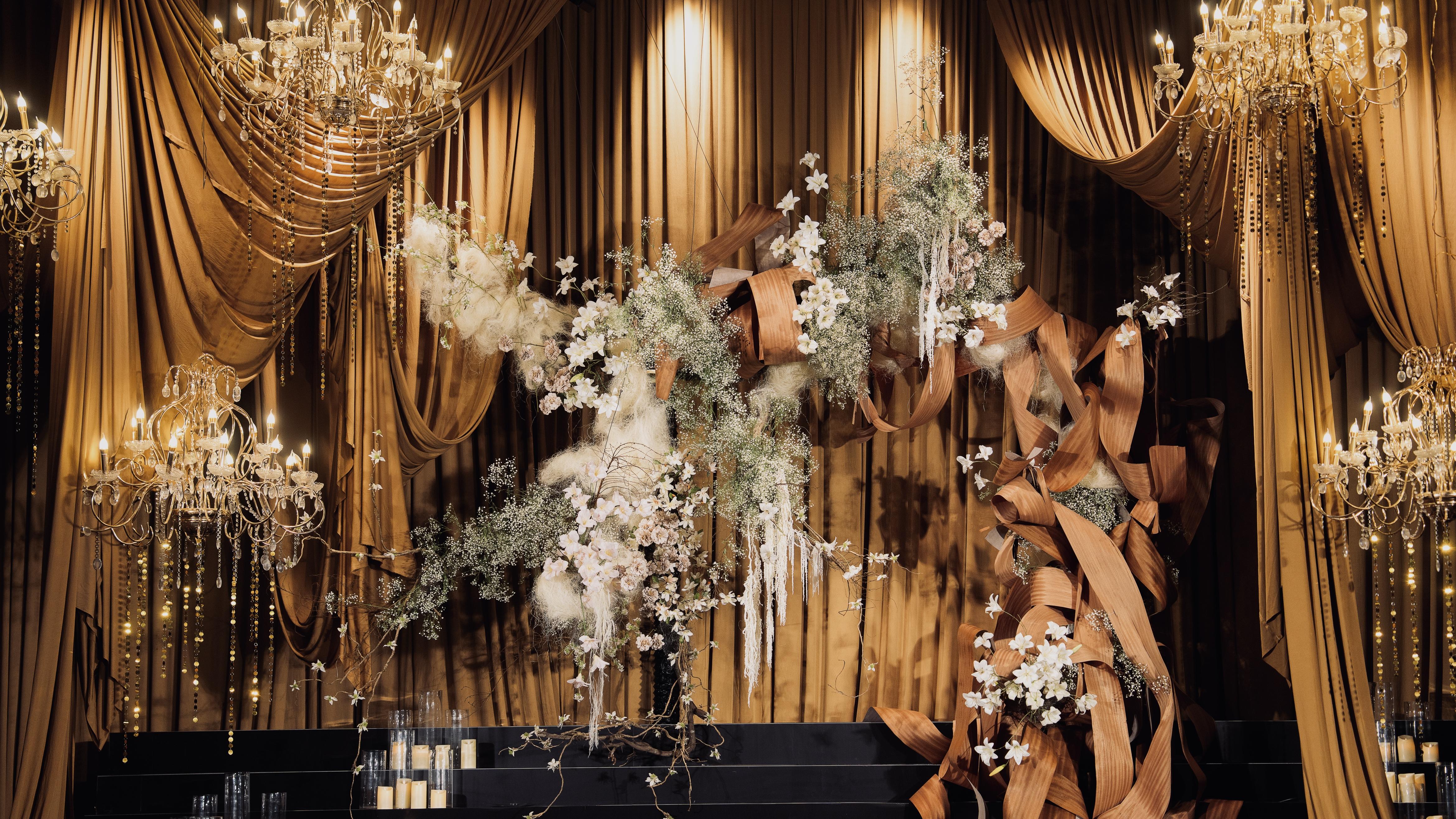 咖色系小众风格婚礼