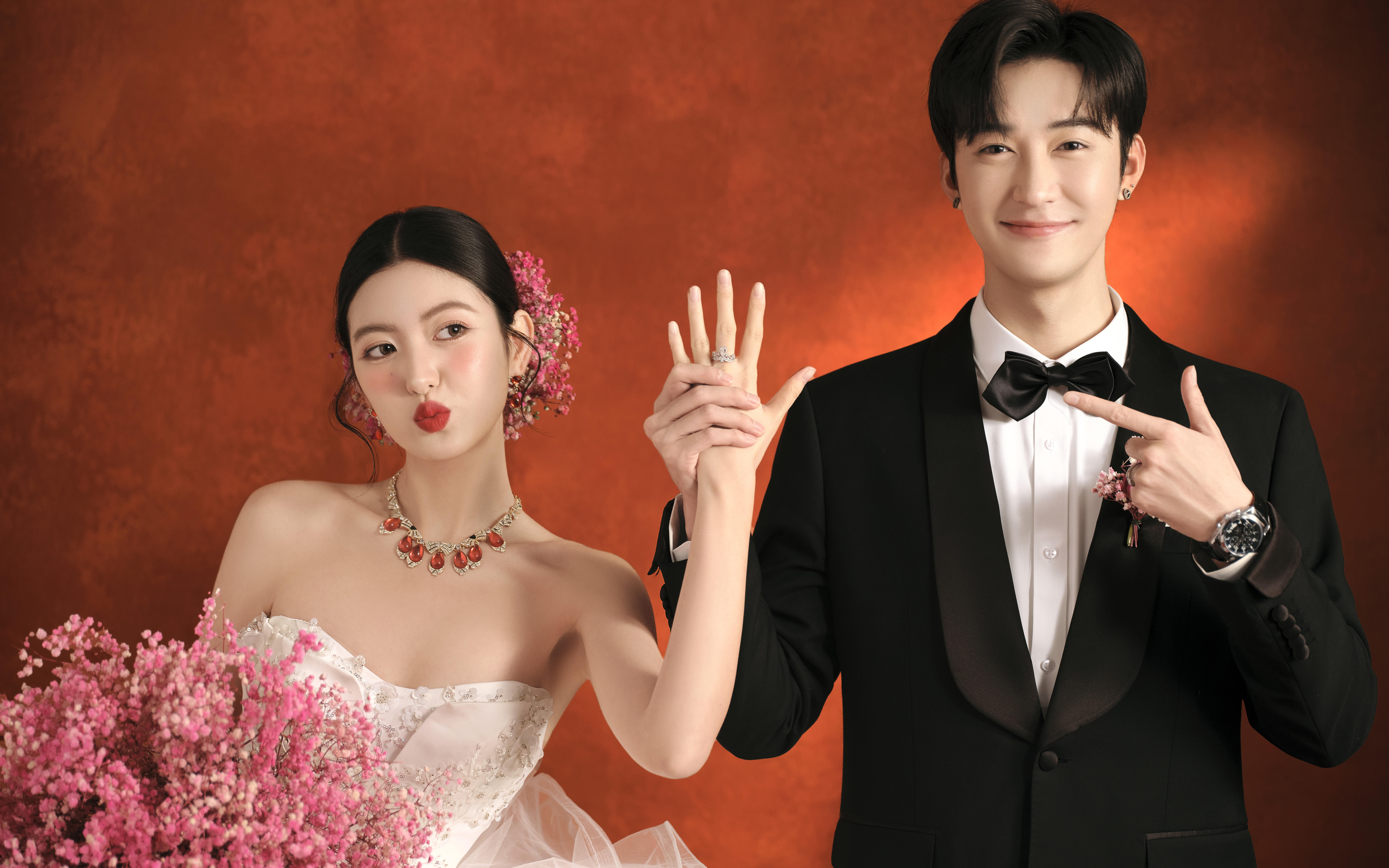 女生梦中情纱❗复古红高级感拉满~