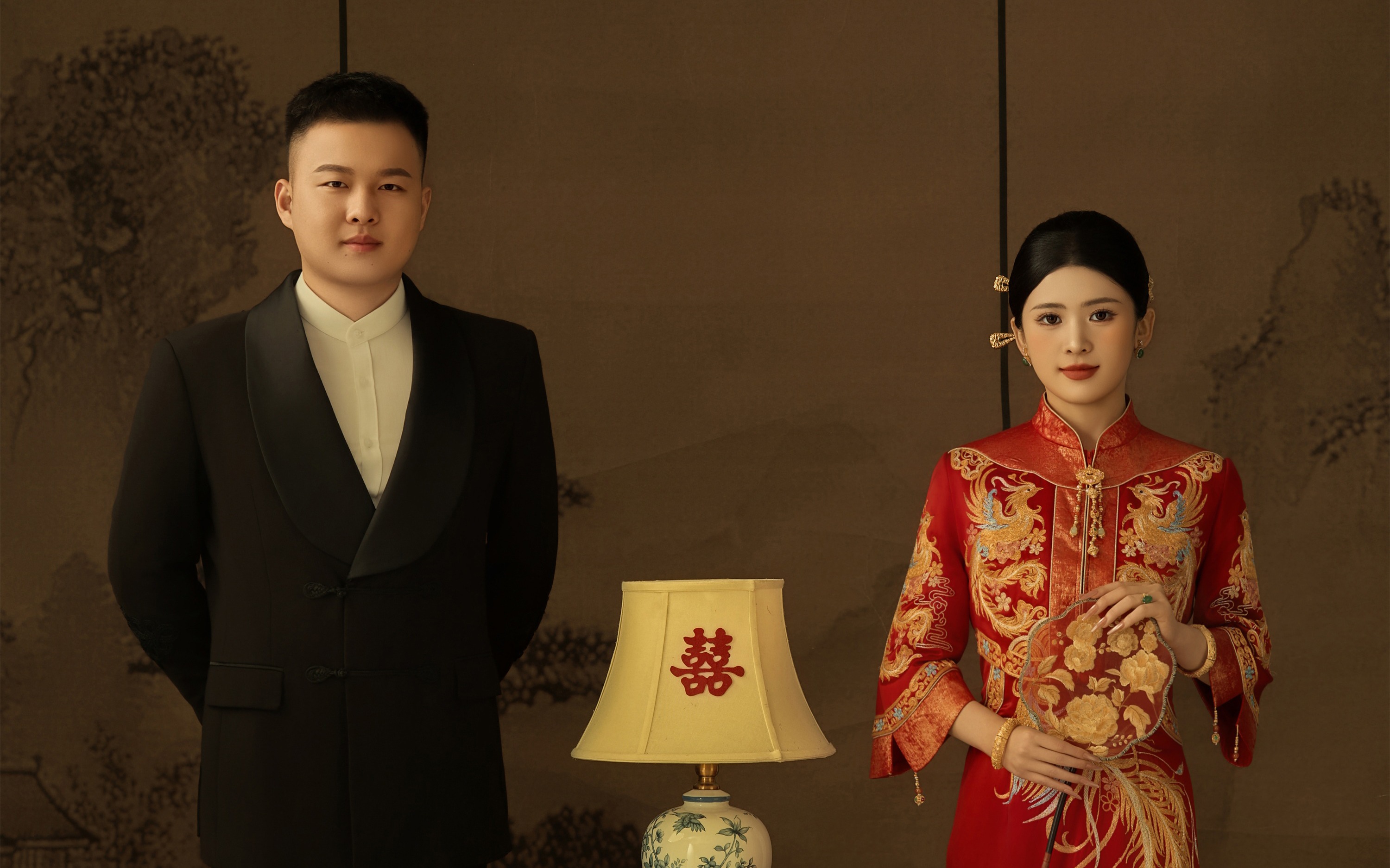 【壹家摄影】山水入画｜龙凤褂中式婚纱照