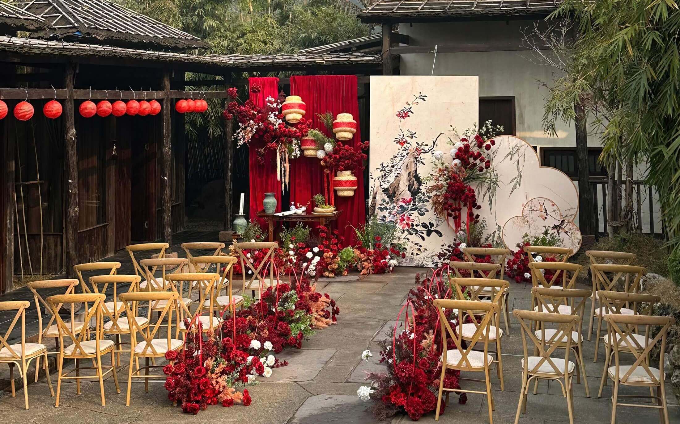 紅香檳新中式婚禮