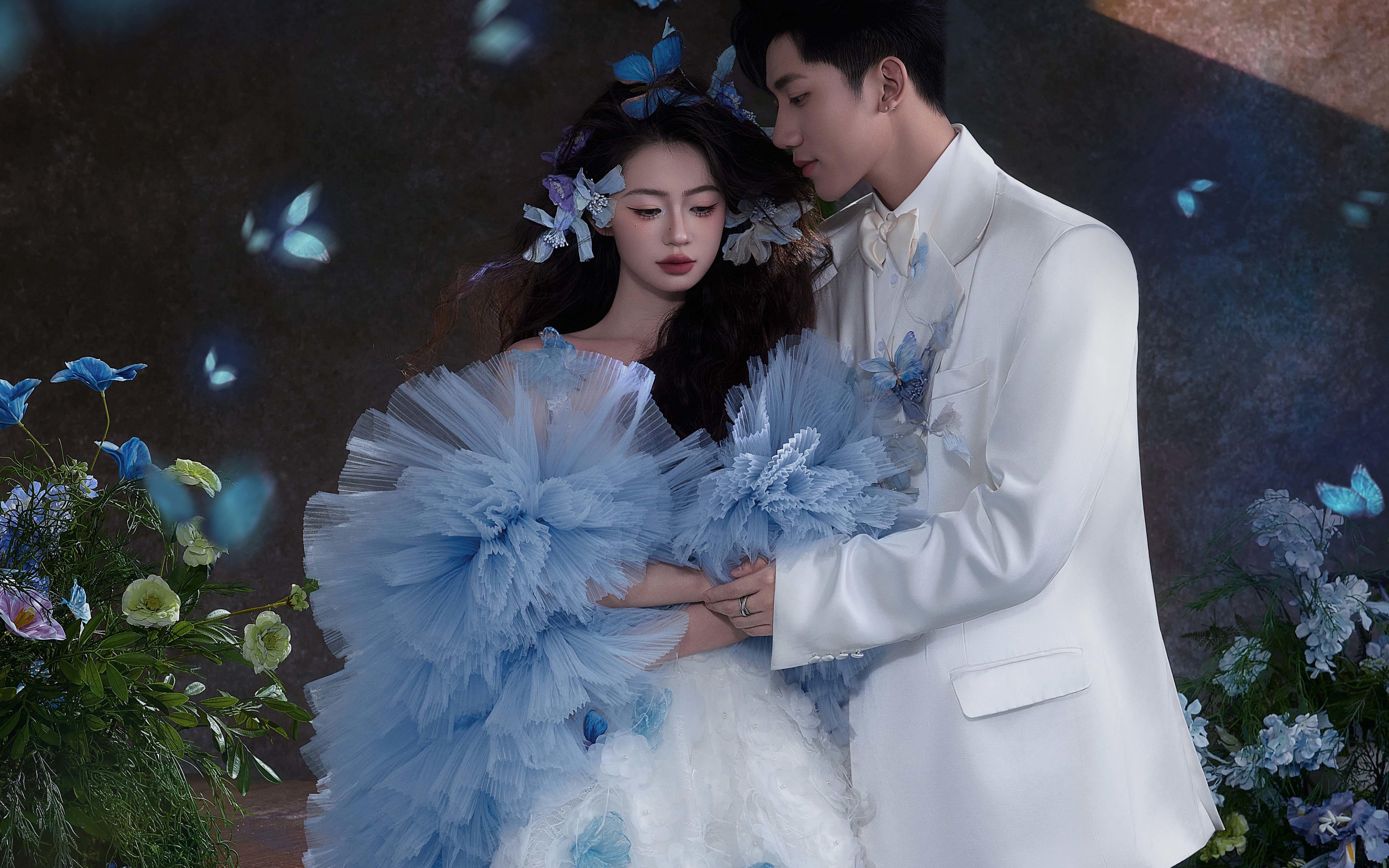 被夸到爆的梦幻蝴蝶婚纱照|美到心坎里了