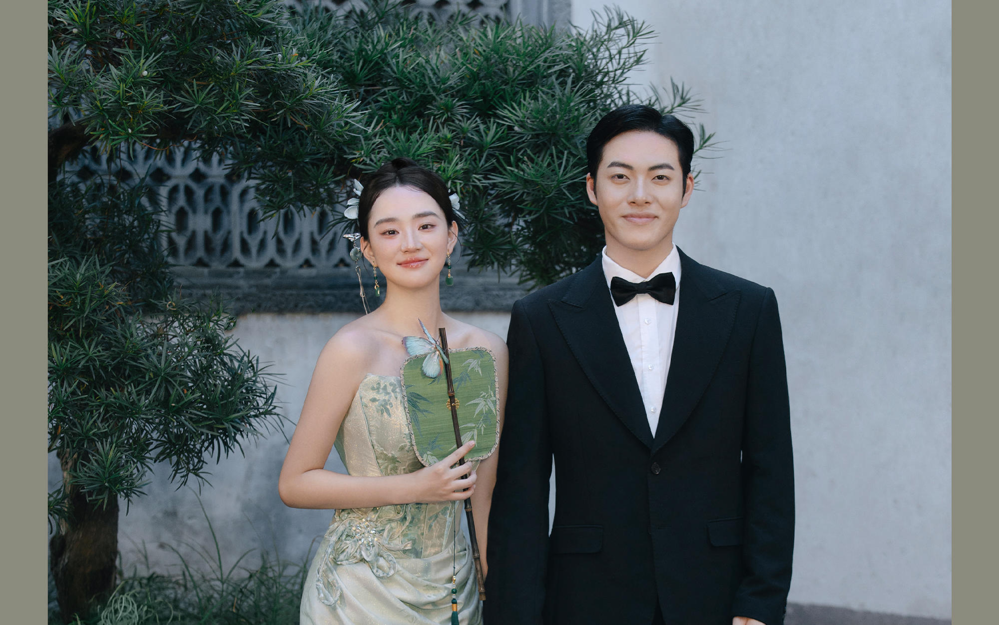 岁时长青 | 江南草青 园林新中式婚纱照