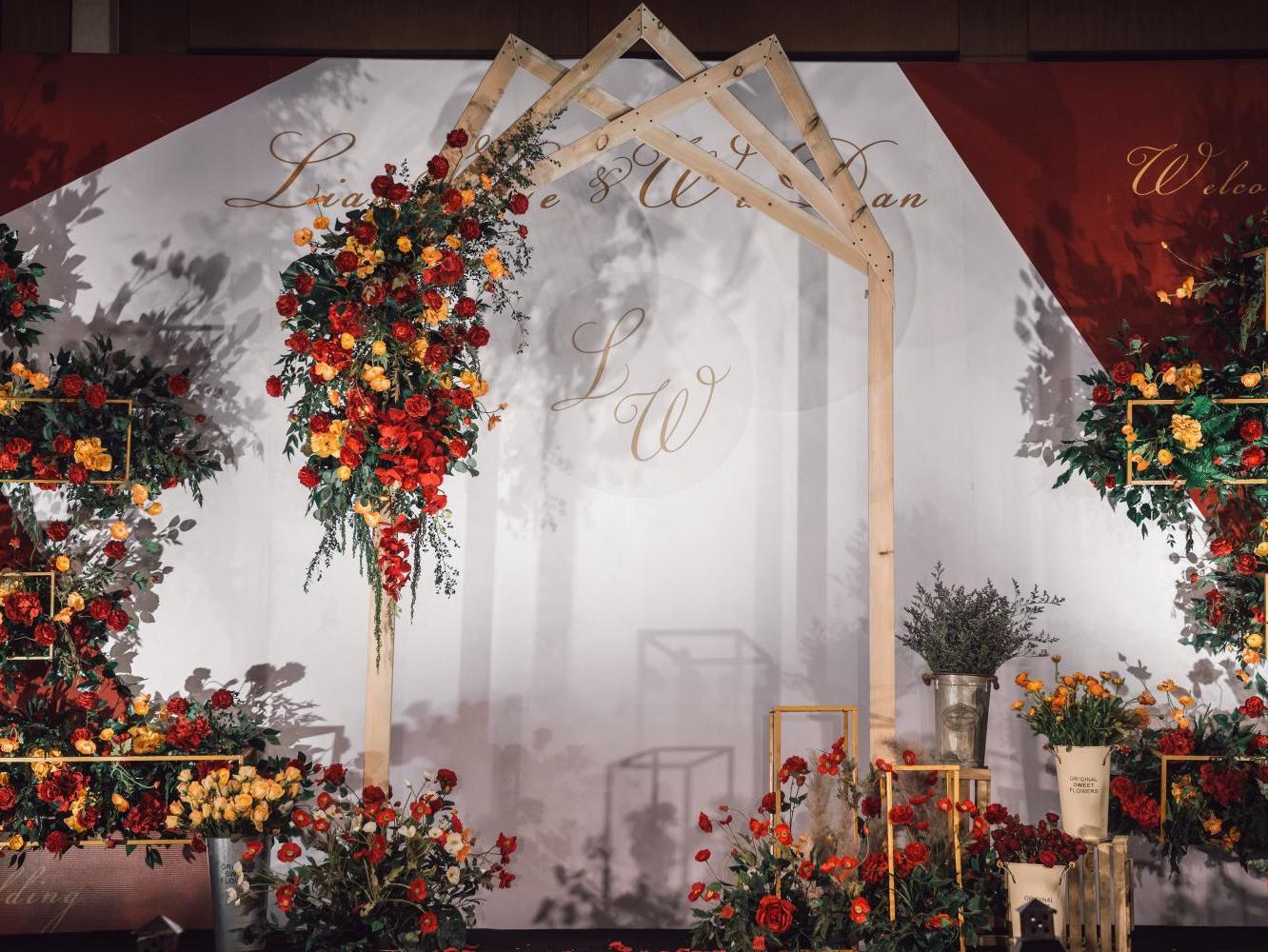 FEEL斐尔婚礼——红棕色简洁婚礼