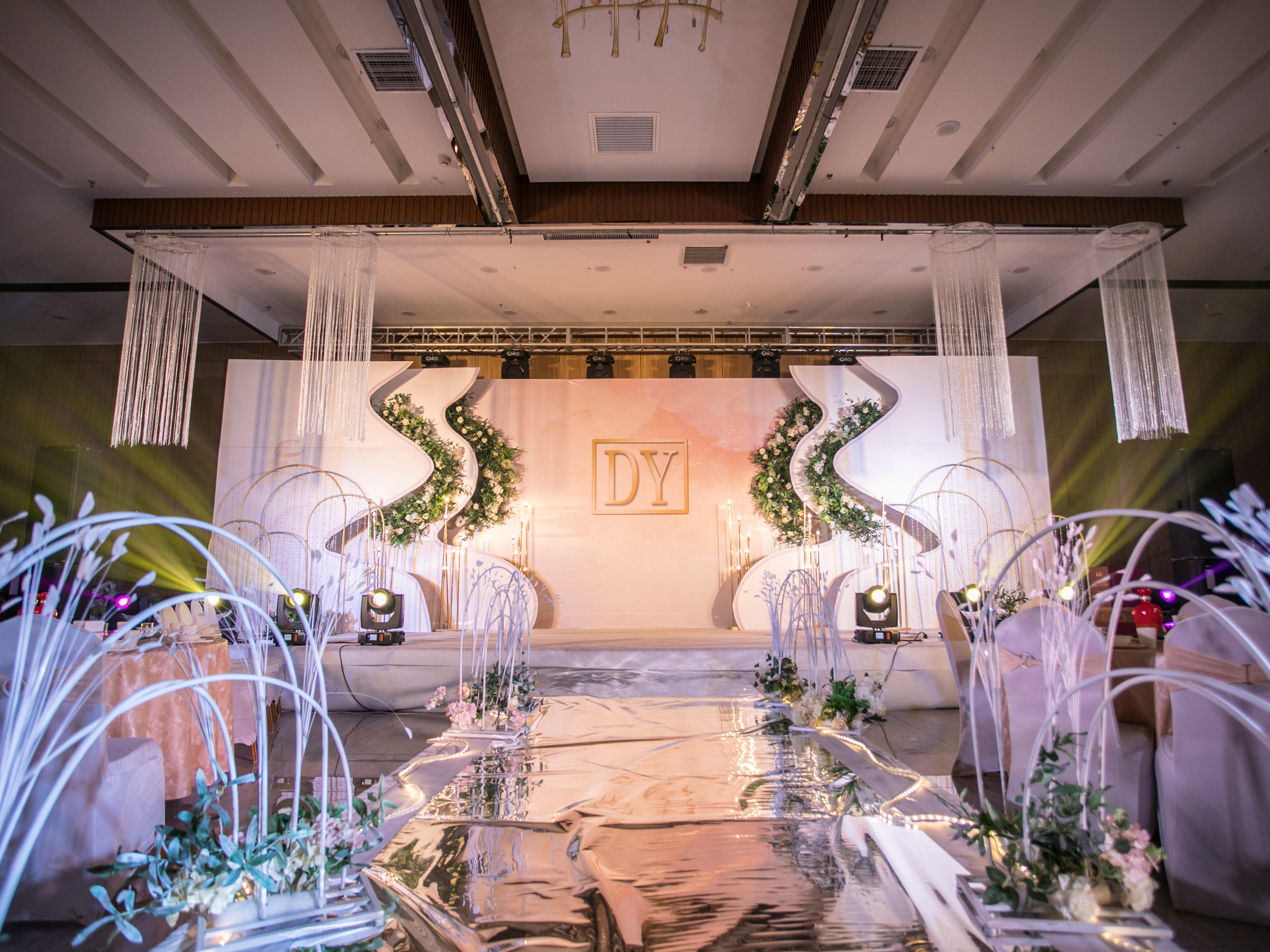 香槟色KT板造型韩式小清新风格