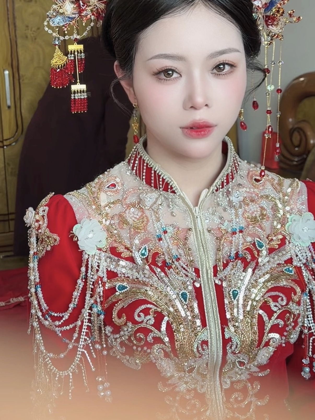 氛围感拉满的出阁妆造