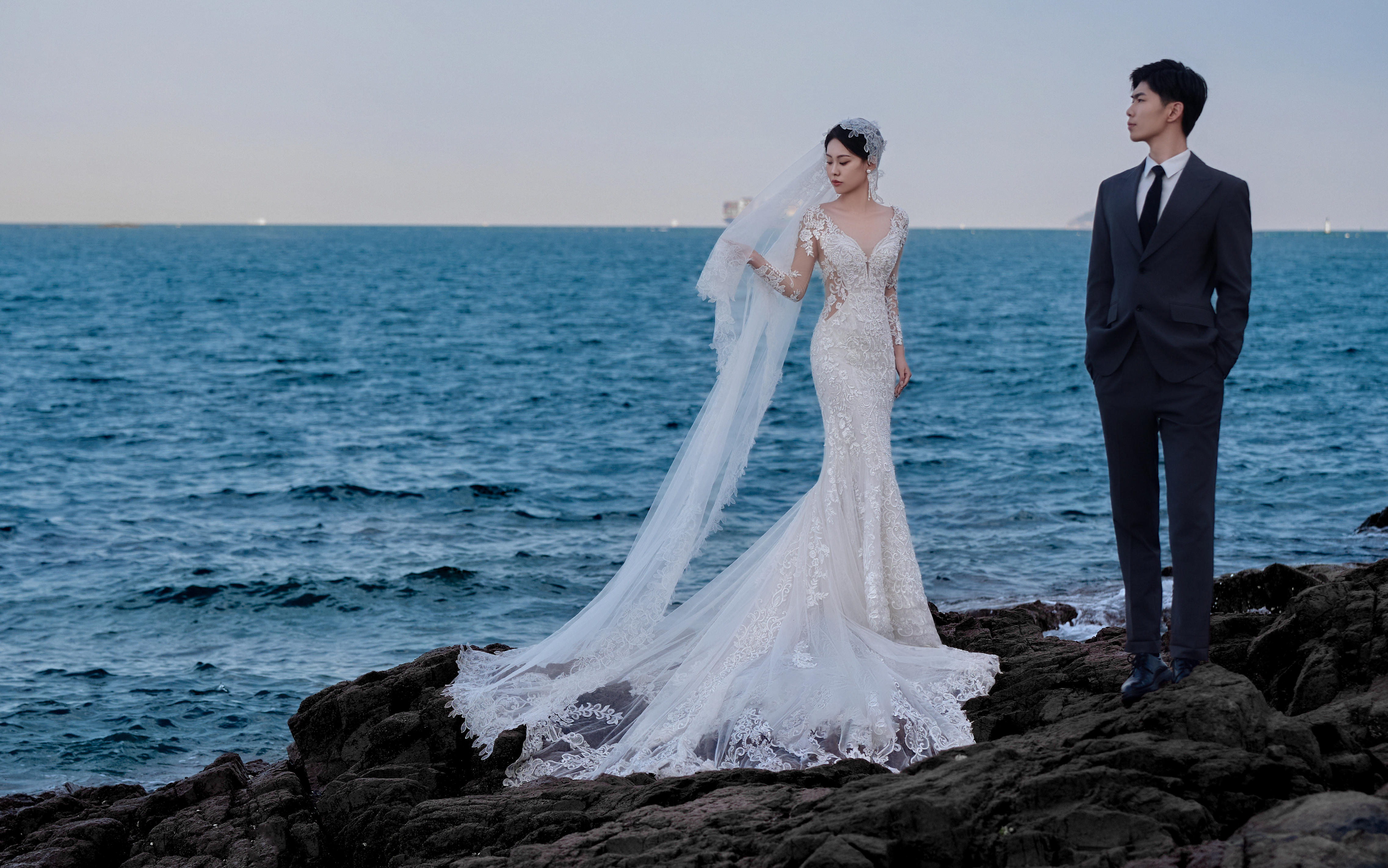 杨紫璇夫妇/海边礁石系列