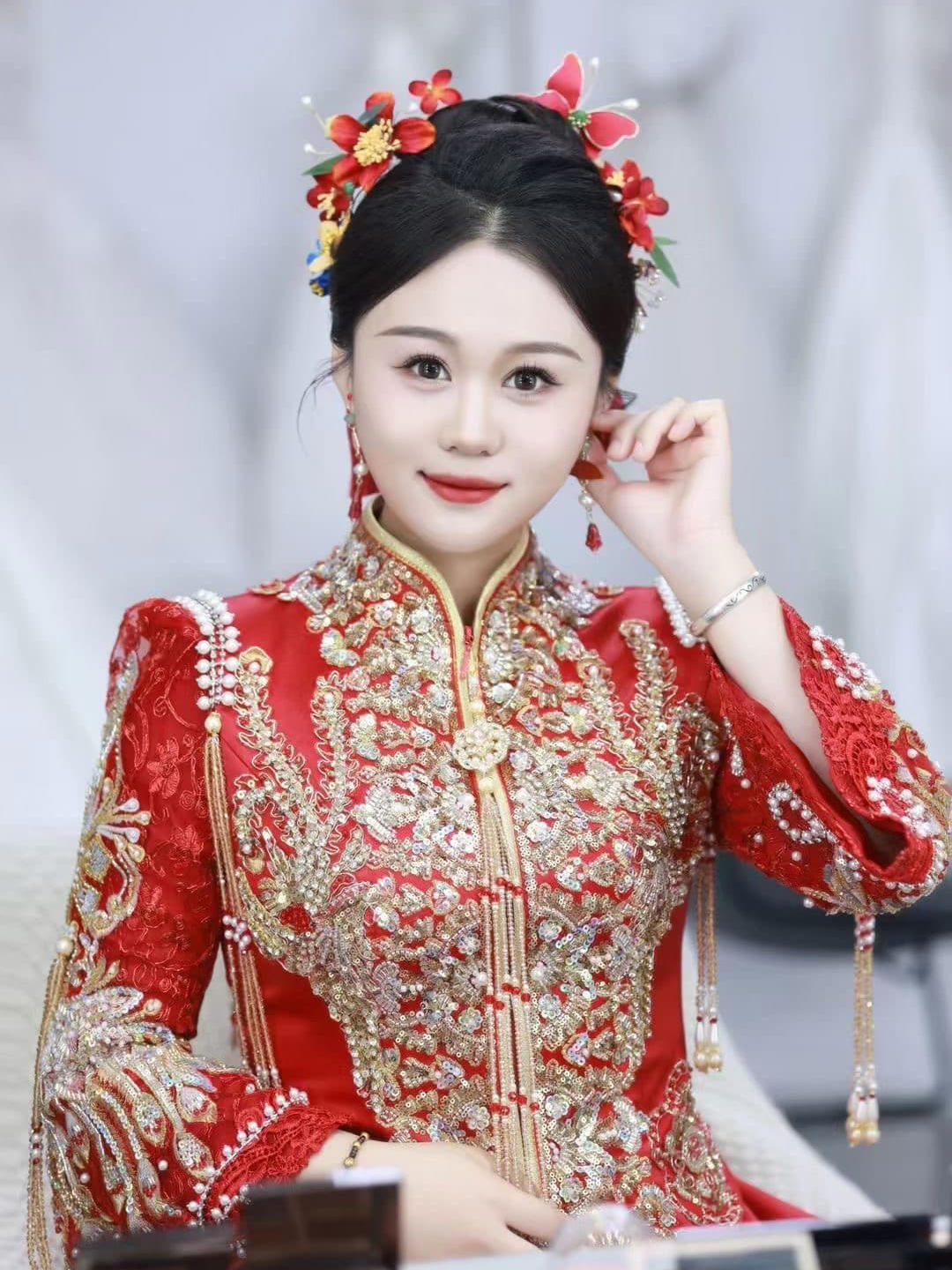 金御美妝——高顱頂溫柔紅唇秀禾新娘妝