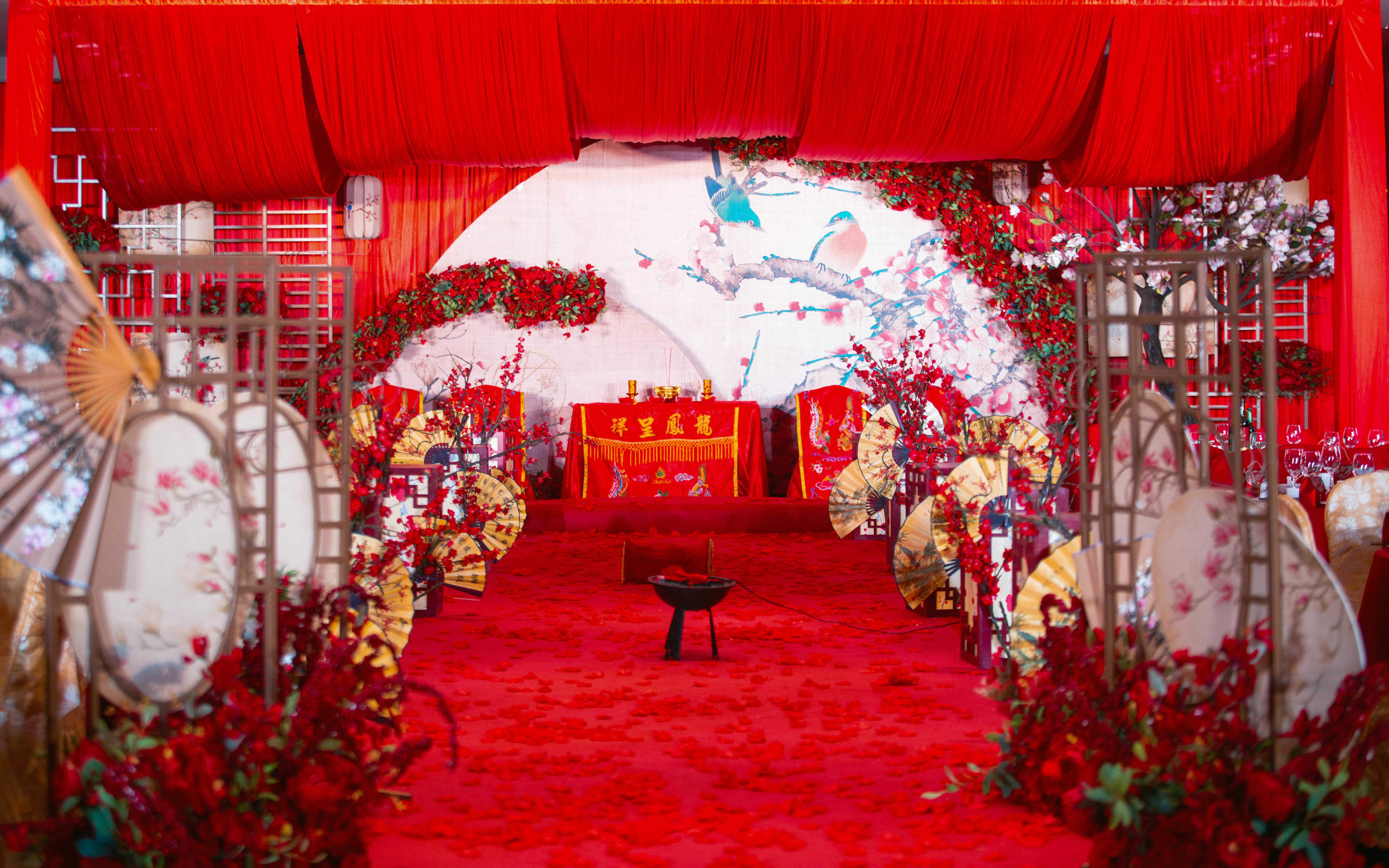 小预算吊顶中式婚礼祠堂户外中式  郴州永兴宜章