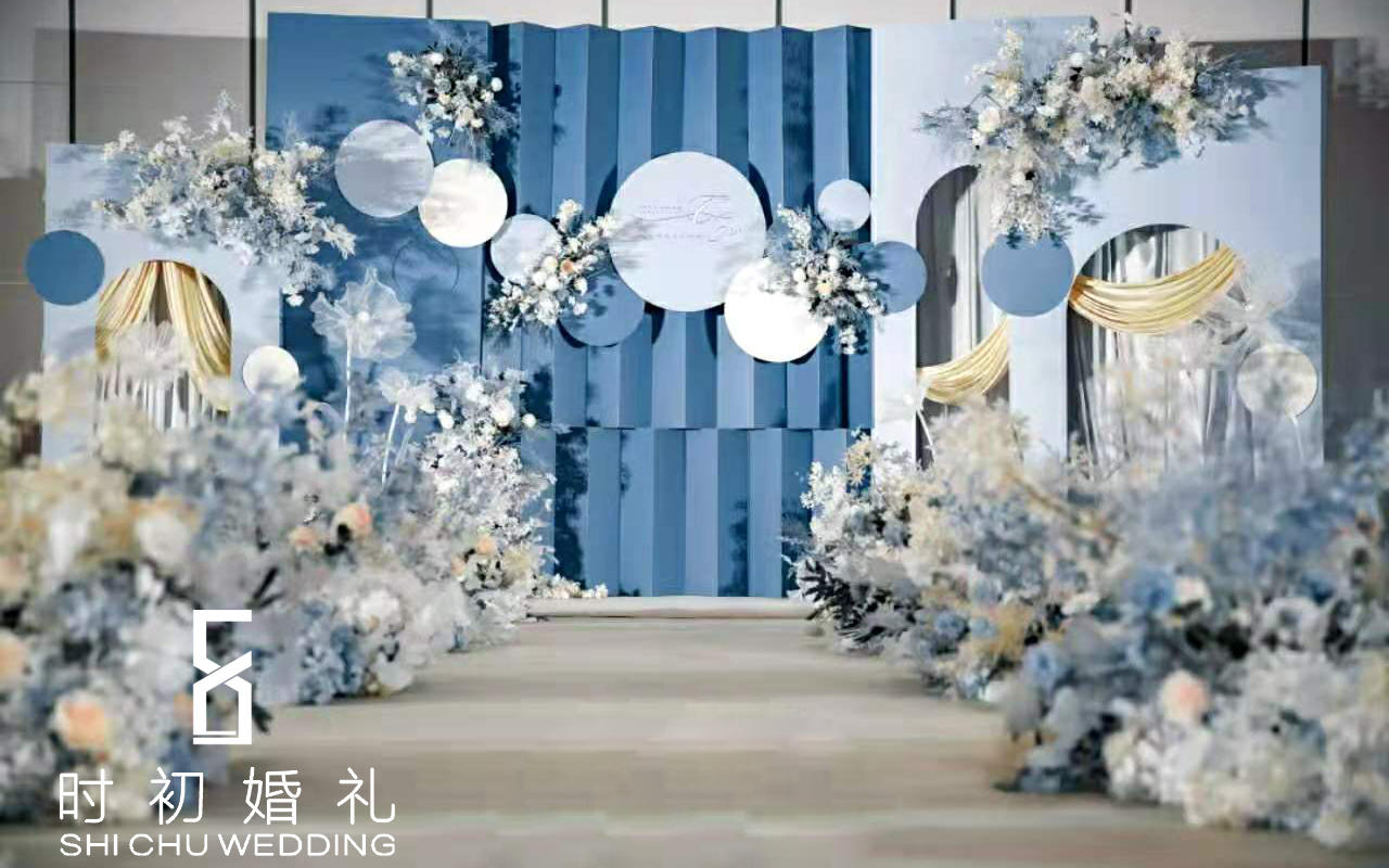 时初婚礼、蓝色系《简约蓝》