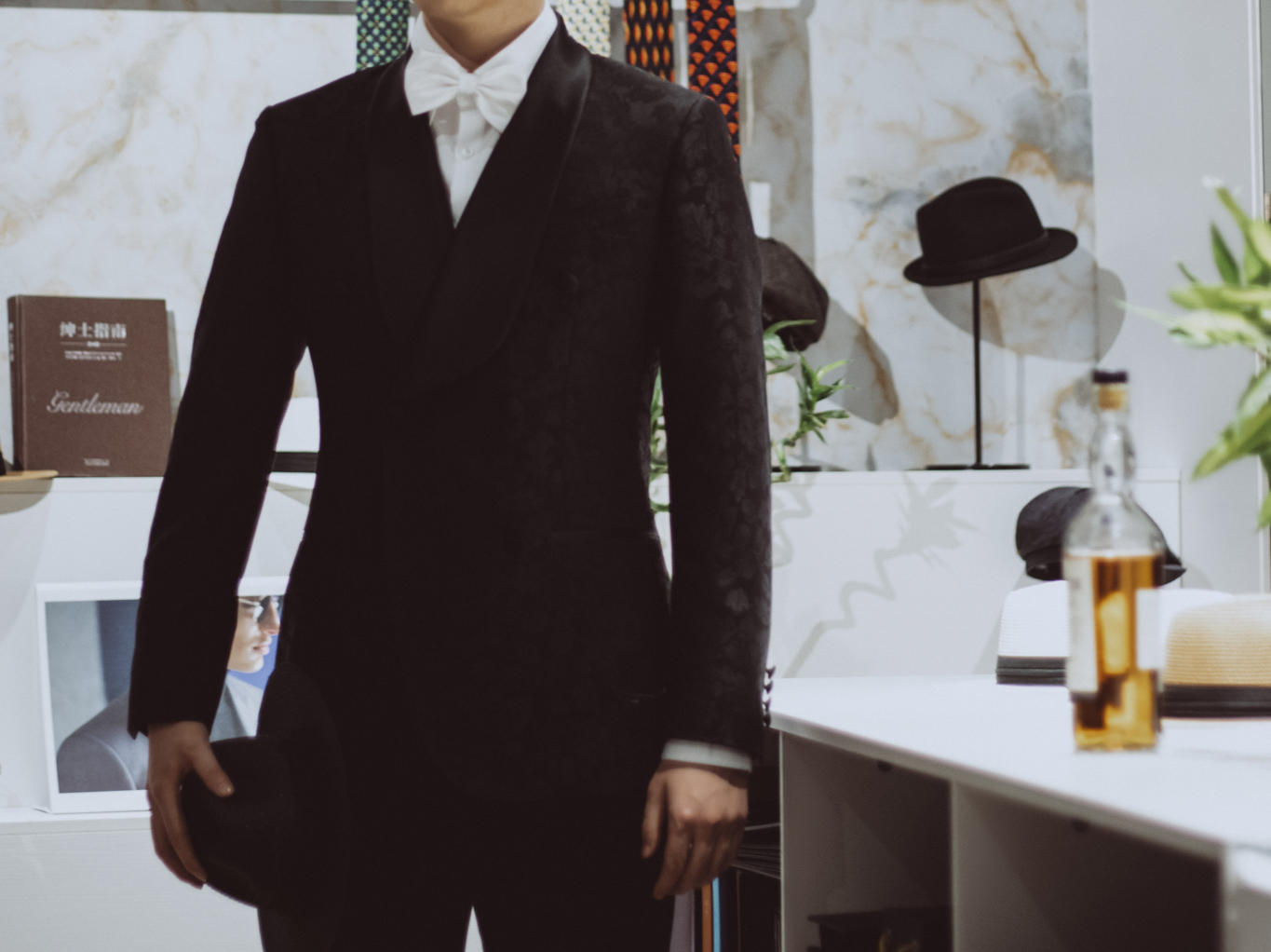 【礼服套装】黑色礼服可参加婚礼宴会等场合