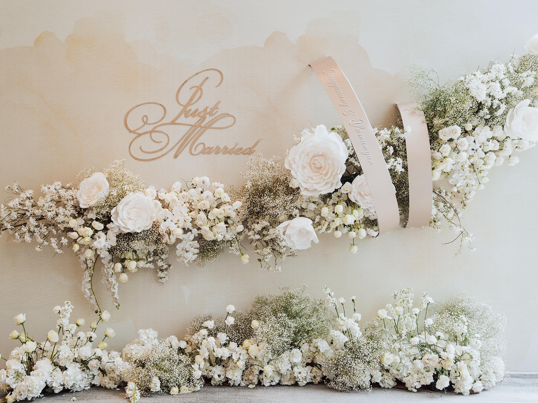 【幸运星婚礼】全定制精致香槟色简约风格婚礼