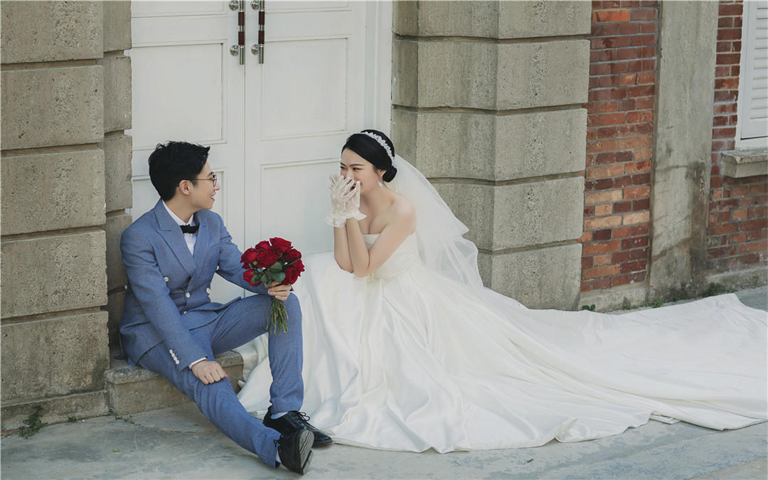 汕头老市区复古风婚纱照上镜婚纱摄影外景内景全套