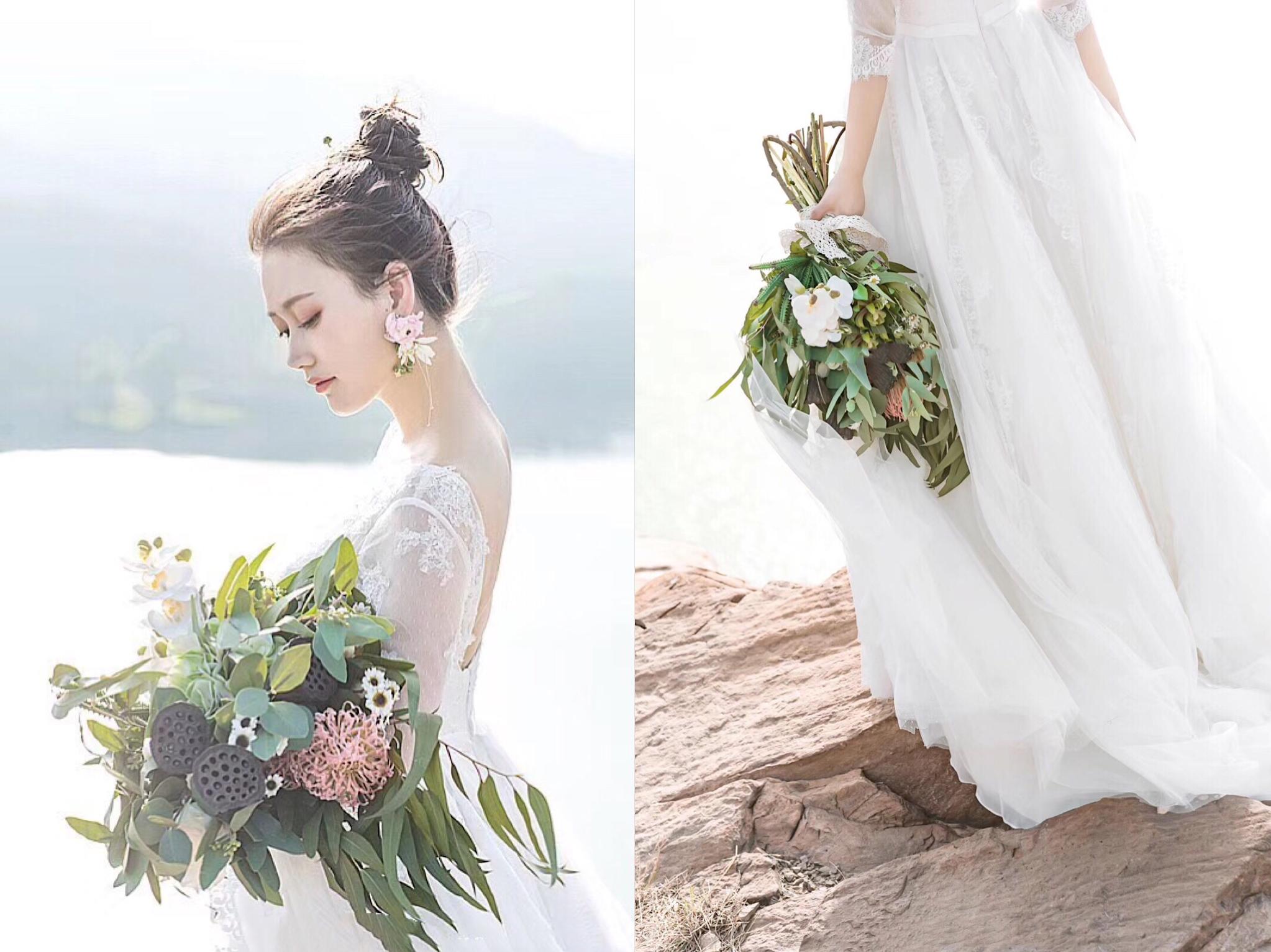 花漾婚纱造型 高定婚纱礼服套系+2380总监跟妆