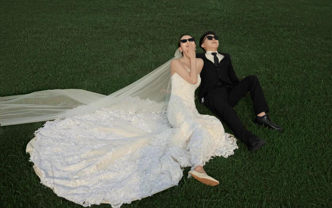 草坪系列客片欣赏！石家庄婚纱照必选商家
