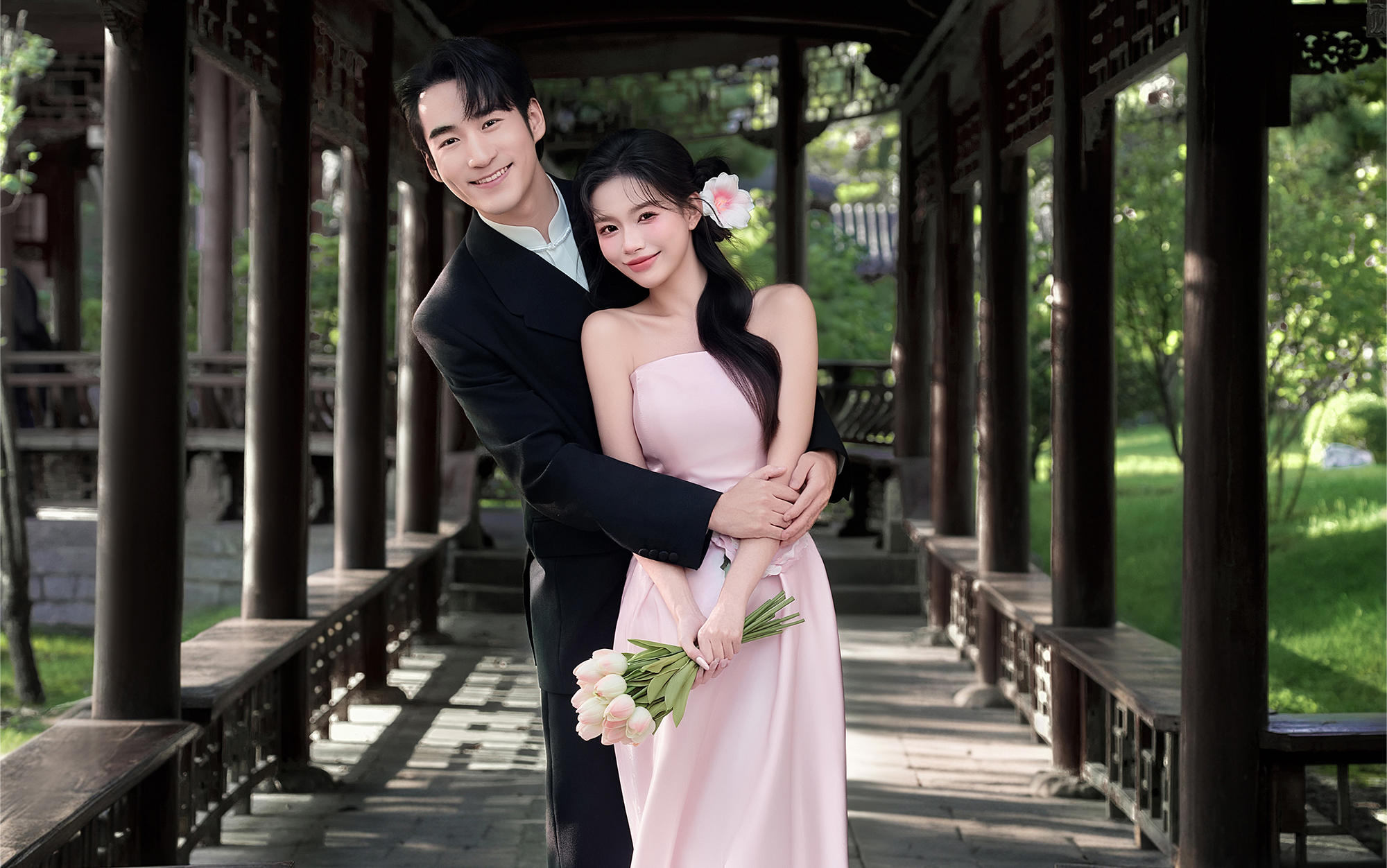 【D视觉摄影】园林婚纱照才是中式审美天花板