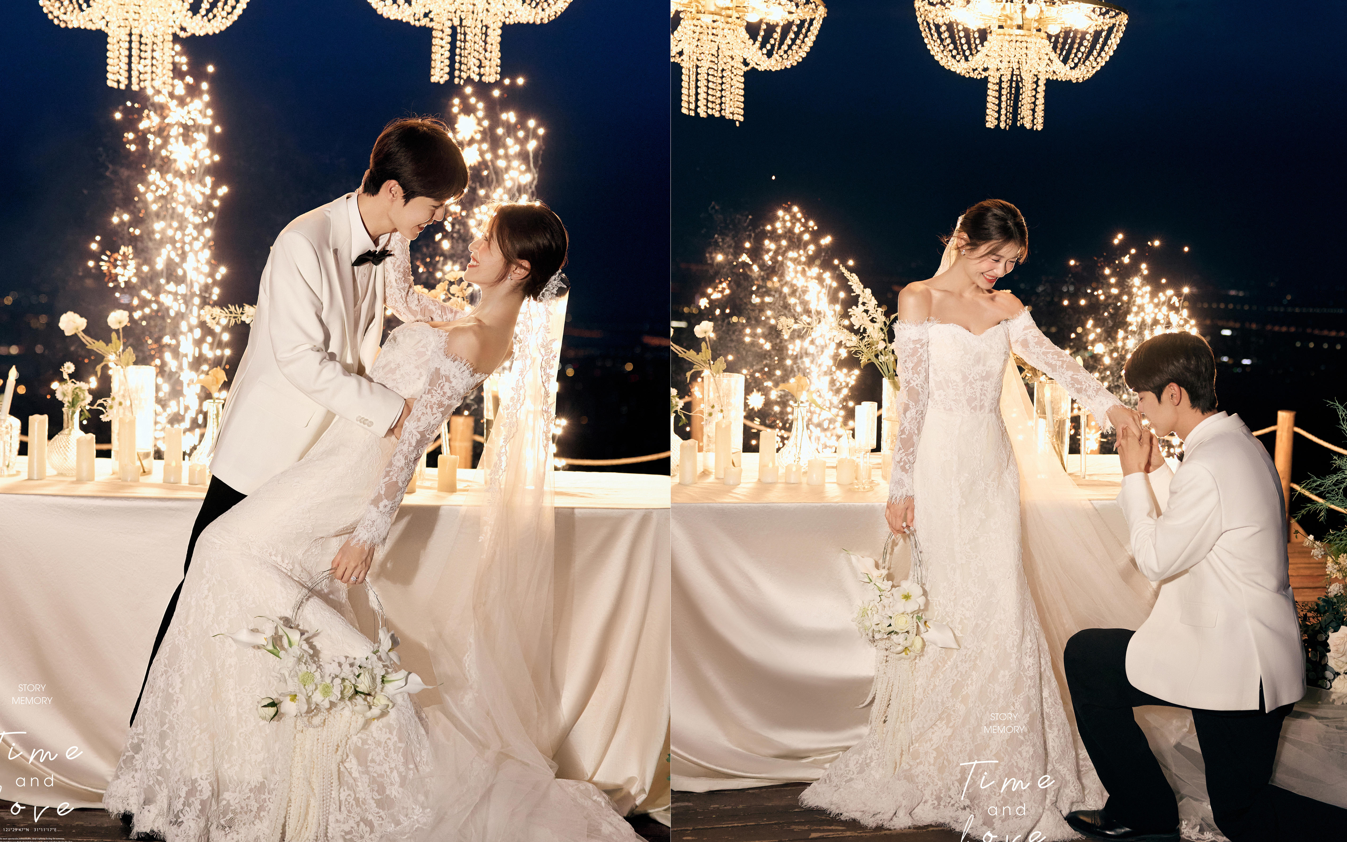 【法式印象】在大理，6K拿下夜景氛围感婚纱照💯