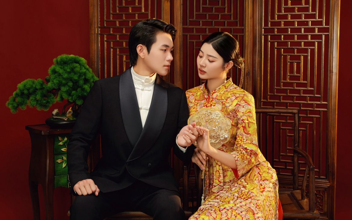全家喜爱的新中式喜嫁婚纱照！这波赢麻了💃 