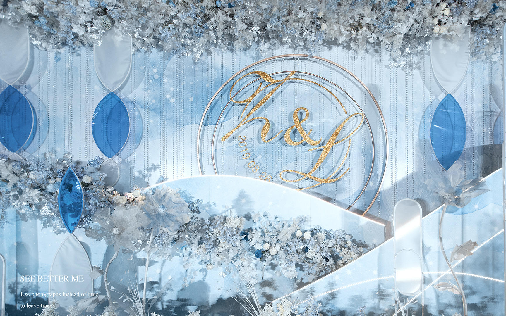 【Glistening】清新蓝白色简洁唯美大气