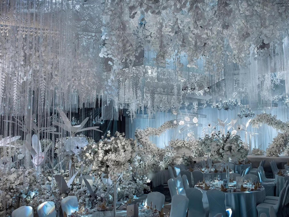 [少女风] 简约干净 水蓝色+白 气质婚礼