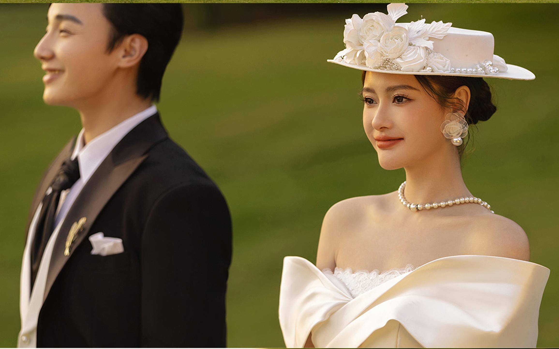 【施华洛摄影】外景草坪法式婚纱照