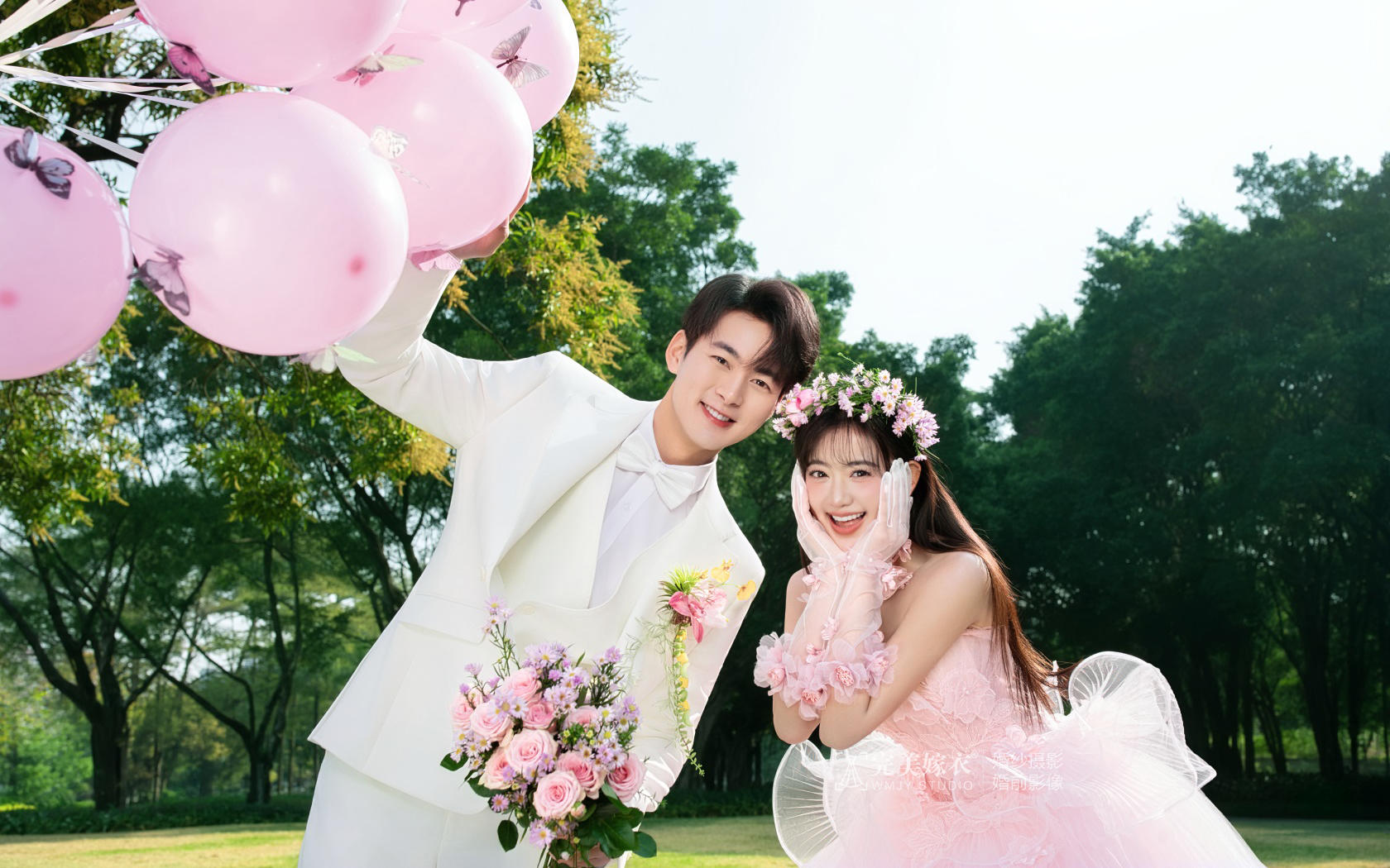 【你浪漫不打折】心灵暴击❗公主裙遇上草坪婚纱照