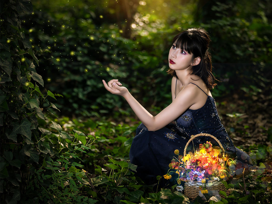 【豆苗原创设计】五彩斑斓的爱款婚纱礼服