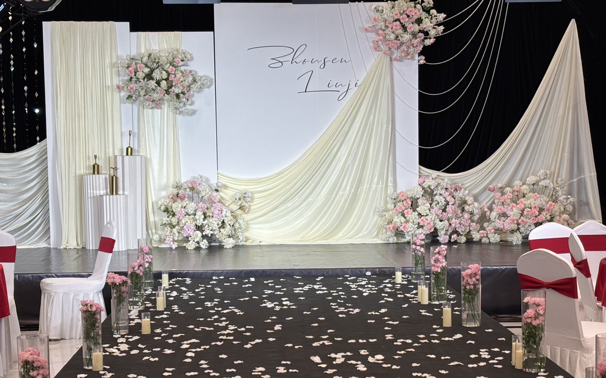 韩系幔布珠帘设计