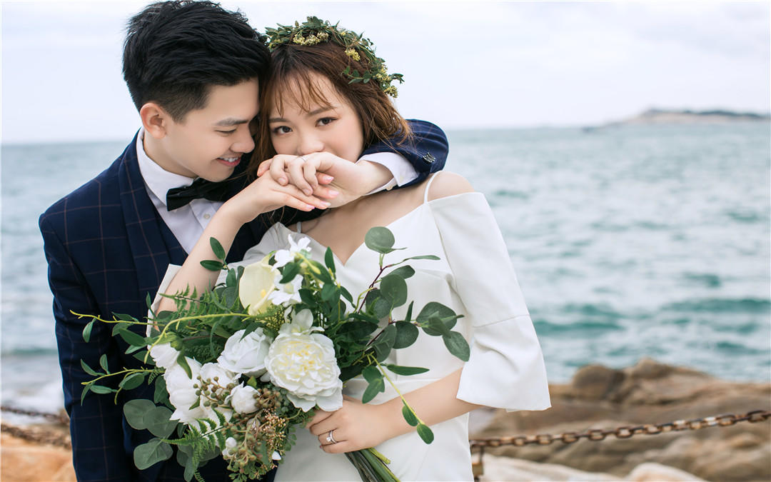 漳州东山岛小清新文艺风婚纱照上镜婚纱摄影旅拍