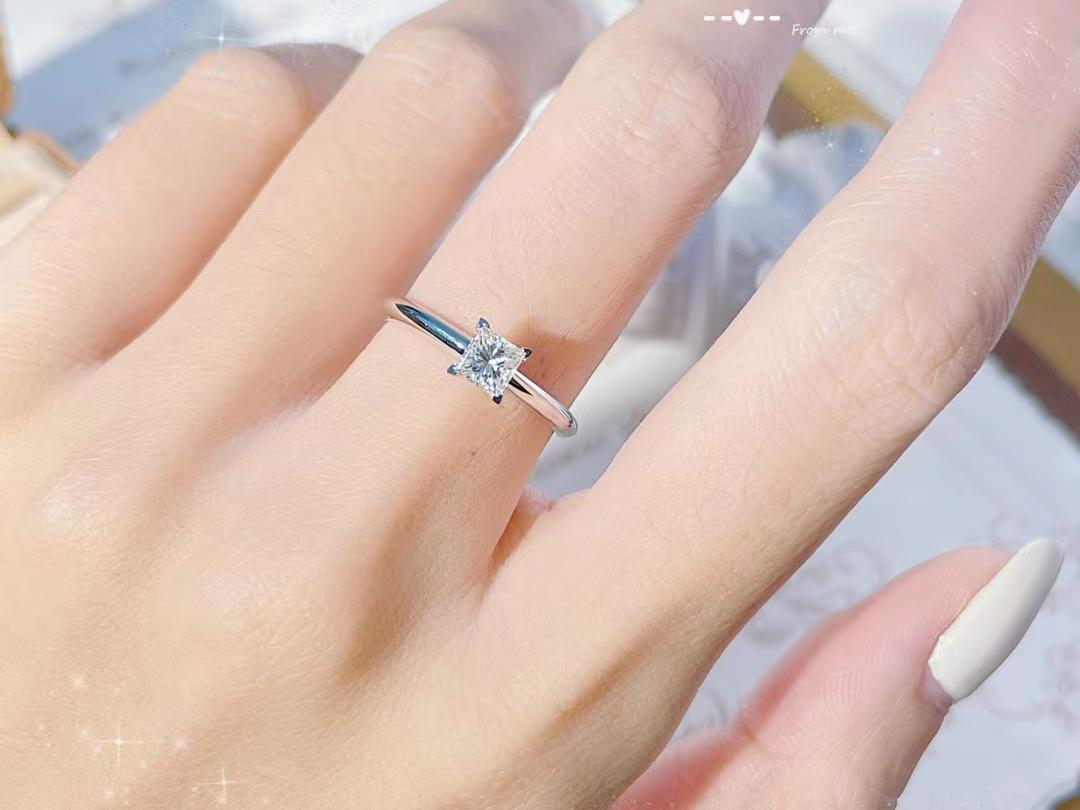 钻戒【公主方】定制钻戒 婚戒