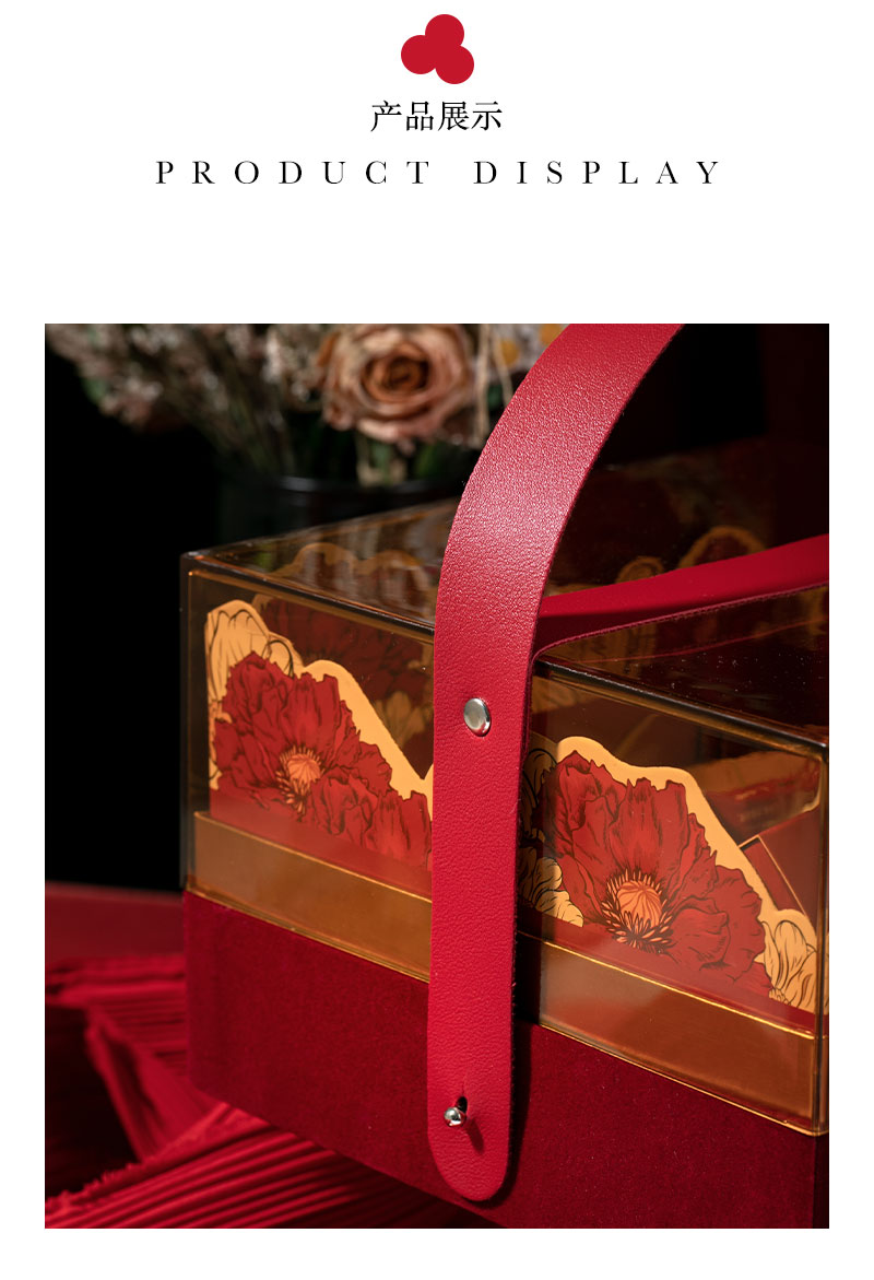 花漾系列紅色絲絨亞克力伴手禮套餐