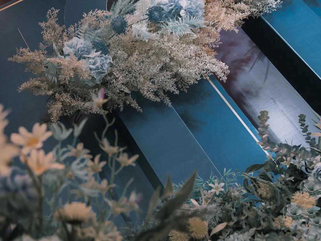 《壹合婚礼》孔雀绿婚礼 | 纯布置价格