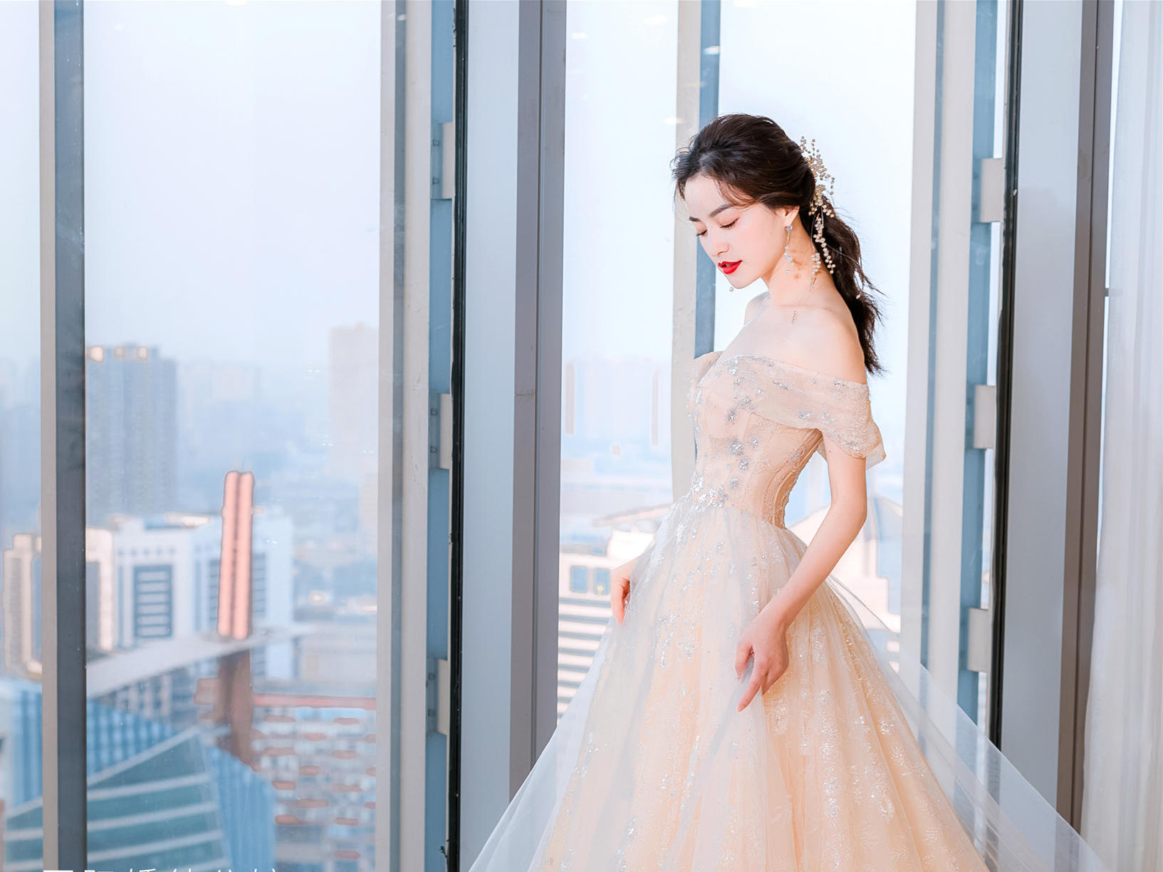 ELSA高级定制婚纱礼服三件套