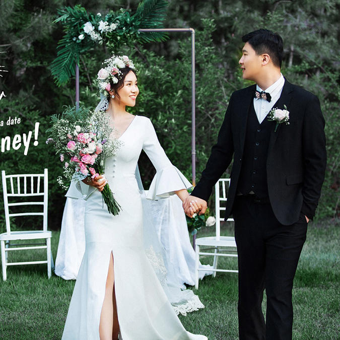 威海森系婚纱照，真实顾客照片