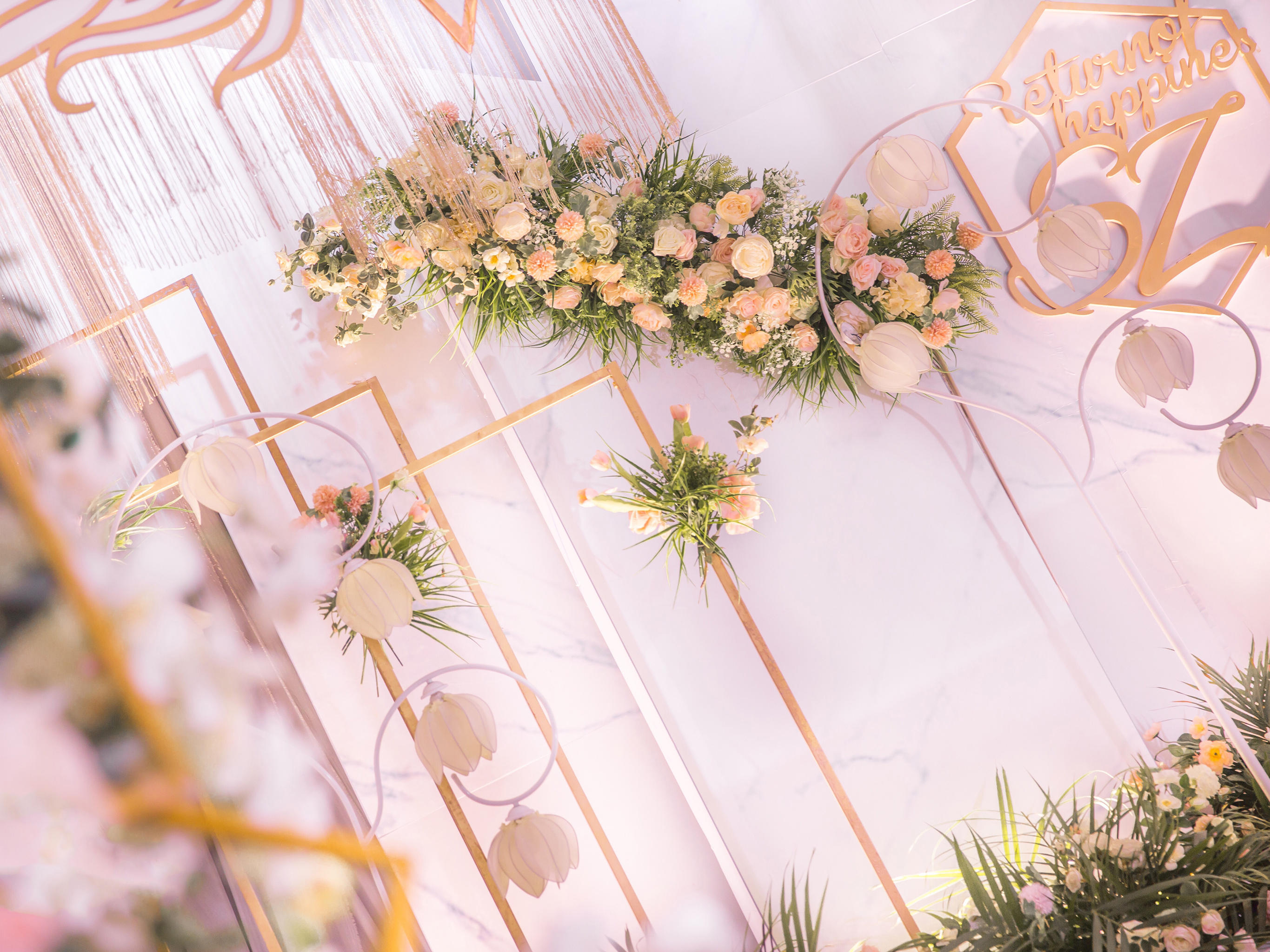 【美若丹尔-韩式大气粉系婚礼】